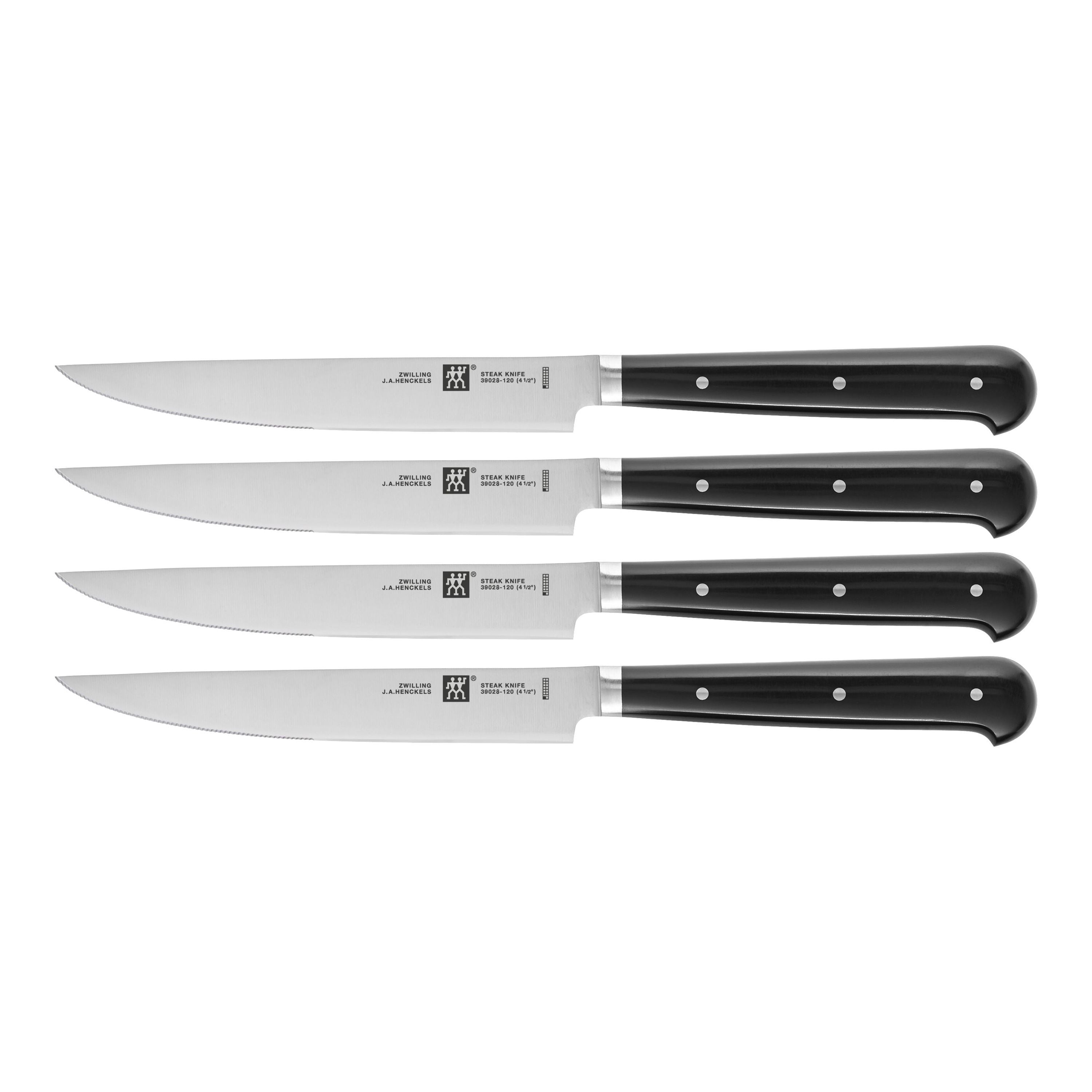 ZWILLING 4-Piece Steak Knife Set Stainless Steel-Kitchen Tool-DECOROLALA