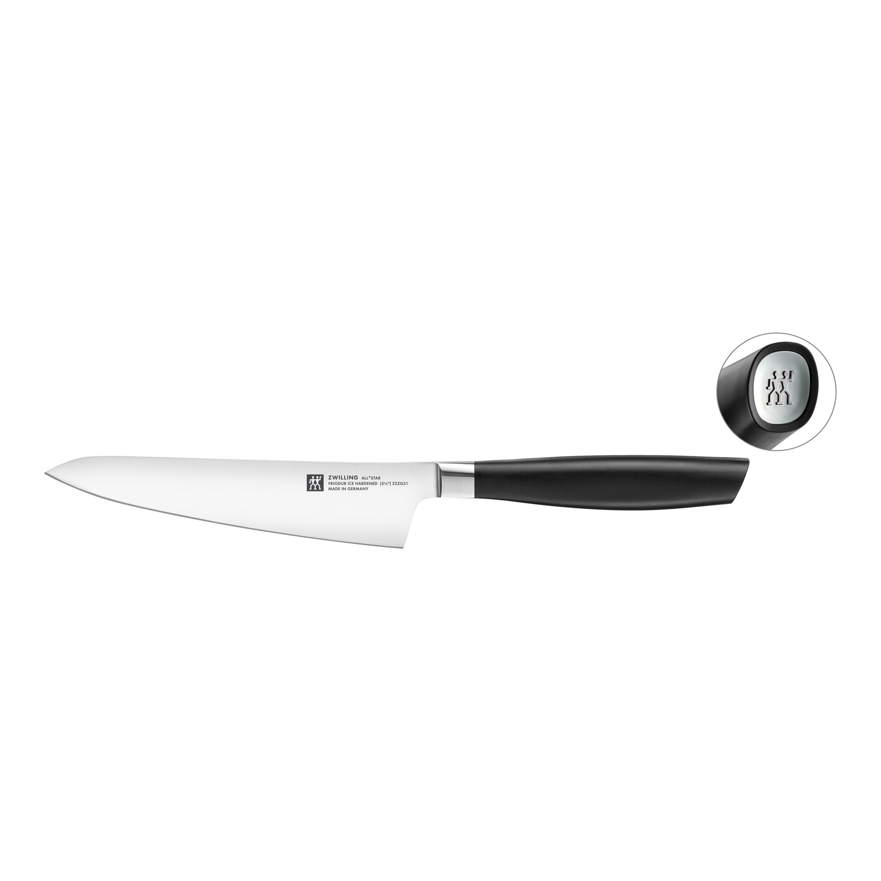 ZWILLING All * Star 5.5 inch Chef's Knife Compact, Silver-Chef Knife-DECOROLALA
