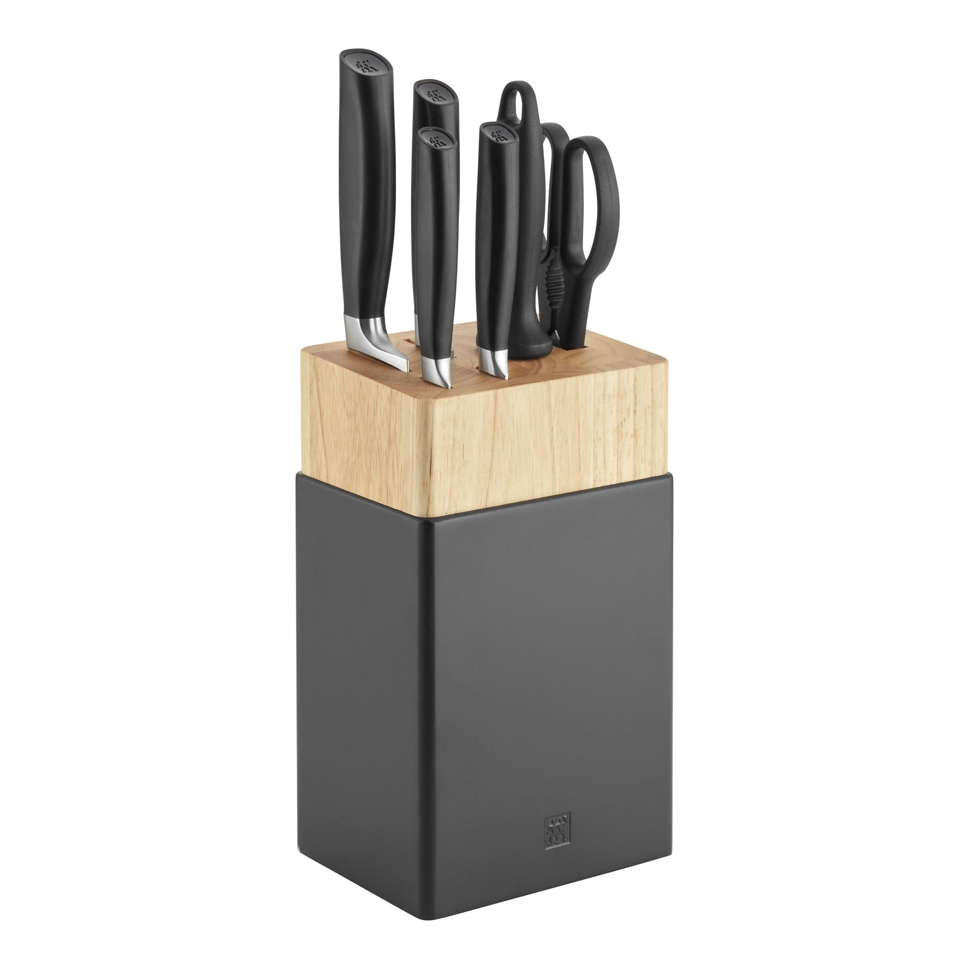 ZWILLING All * Star 7 Piece Knife Block Set, Black-n/a-DECOROLALA
