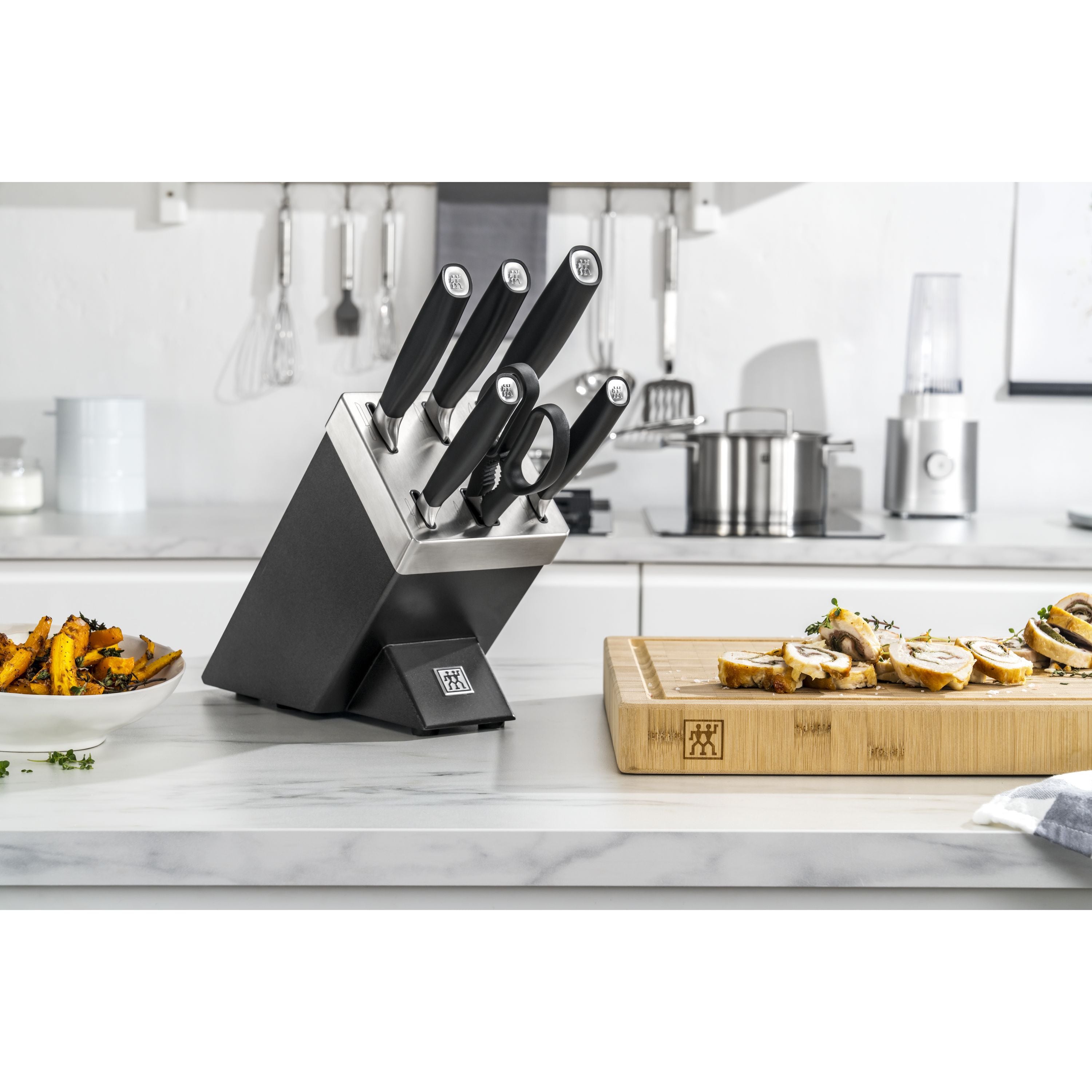 ZWILLING All * Star 7 Piece Knife Block Set, Silver-Knife Set-DECOROLALA