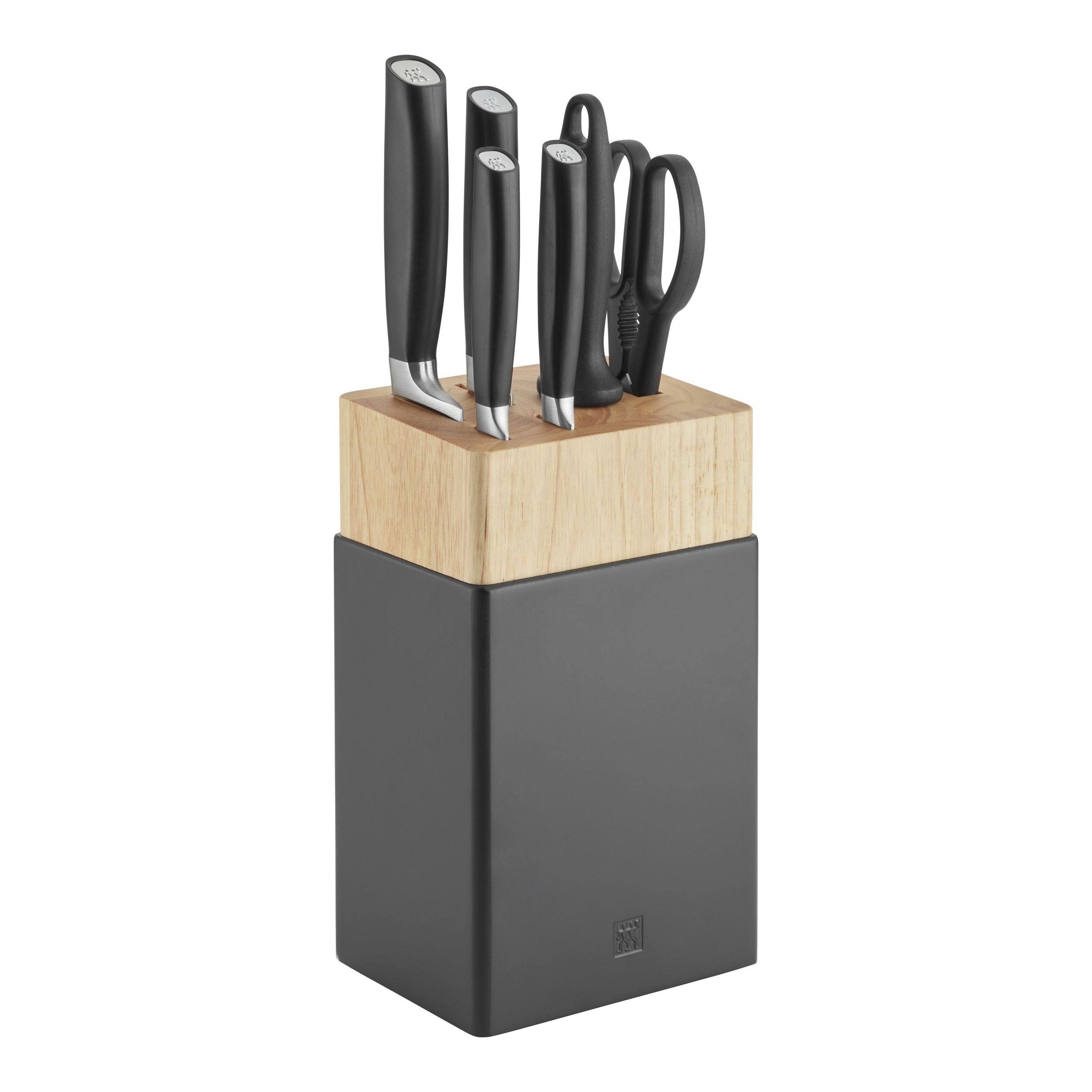 ZWILLING All * Star 7 Piece Knife Block Set, Silver-Knife Set-DECOROLALA