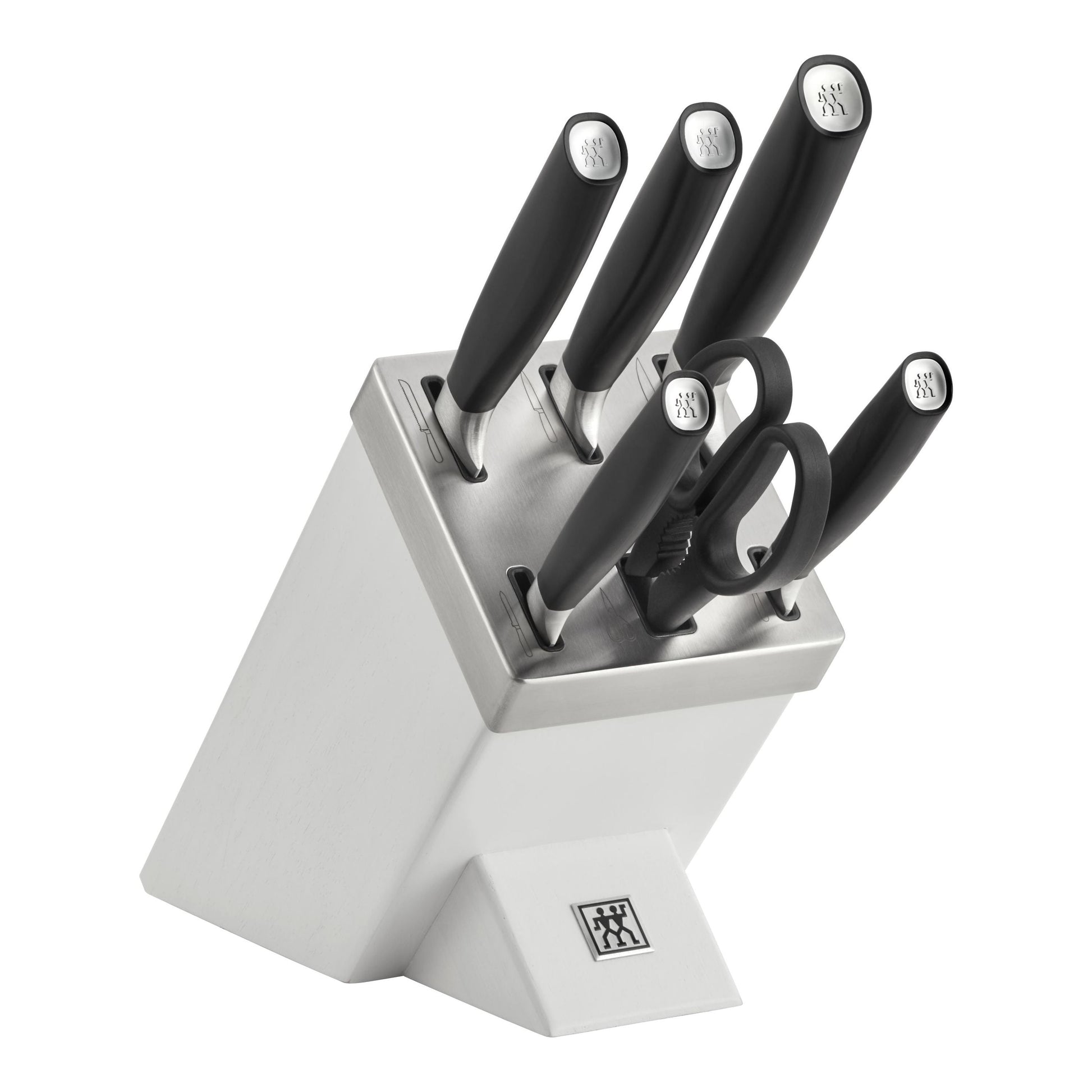 ZWILLING All * Star 7 Piece Knife Block Set, Silver-Knife Set-DECOROLALA