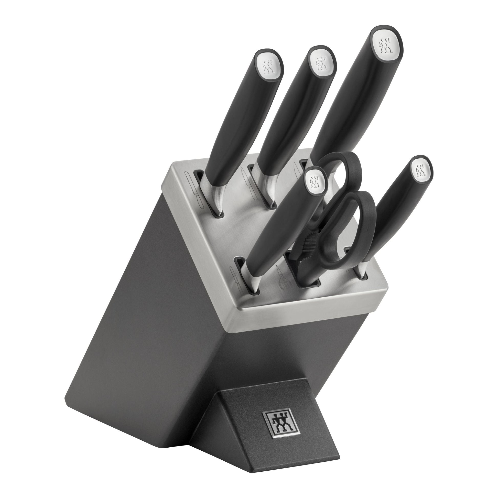 ZWILLING All * Star 7 Piece Knife Block Set, Silver-Knife Set-DECOROLALA
