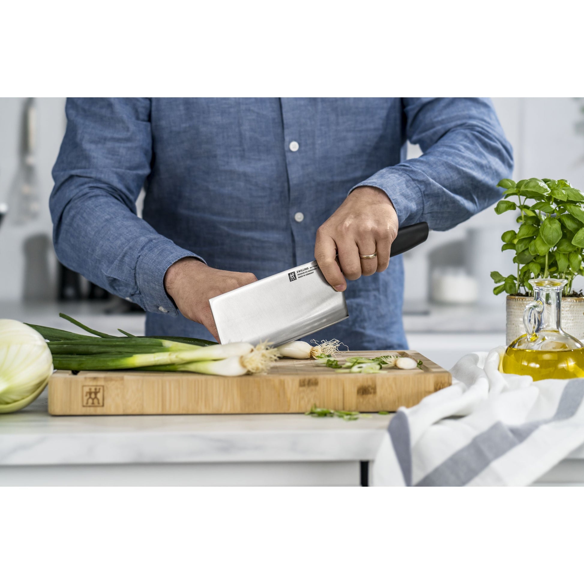 ZWILLING All * Star 7 inch Chinese Chef's Knife, Silver-Chef Knife-DECOROLALA