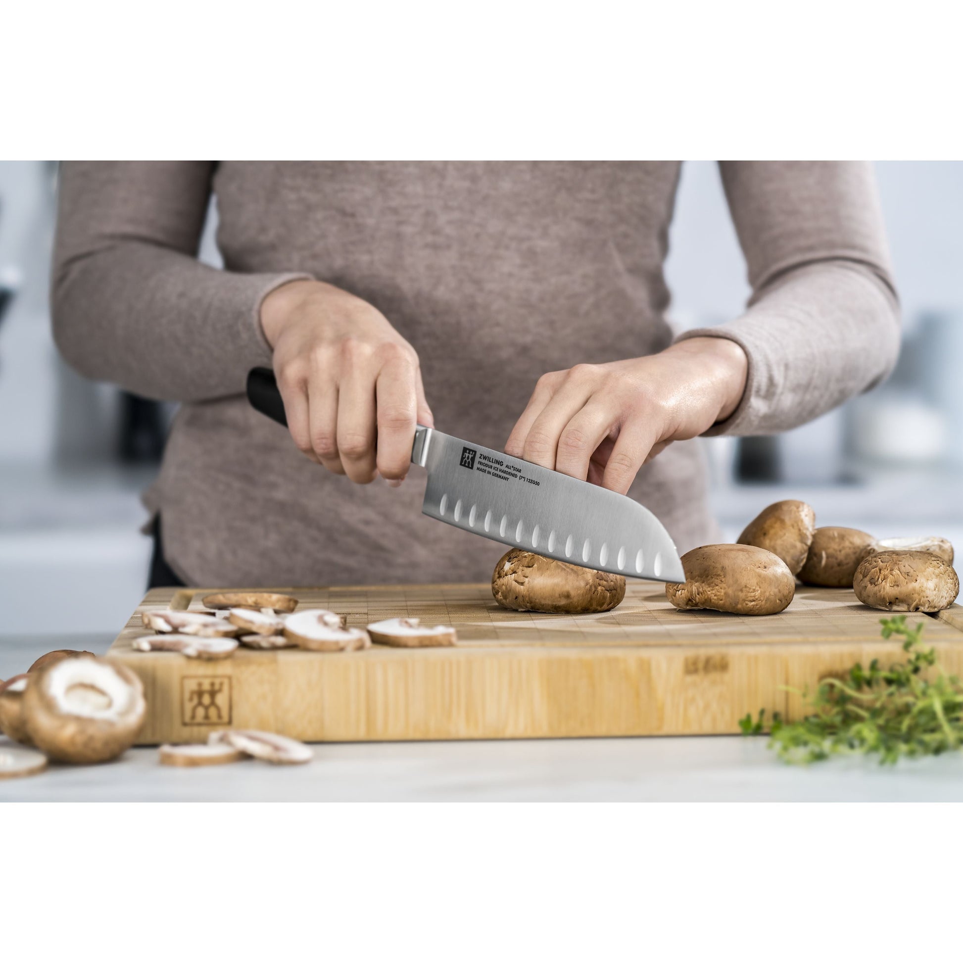 ZWILLING All * Star 7 inch Santoku, Silver-Santoku Knife-DECOROLALA
