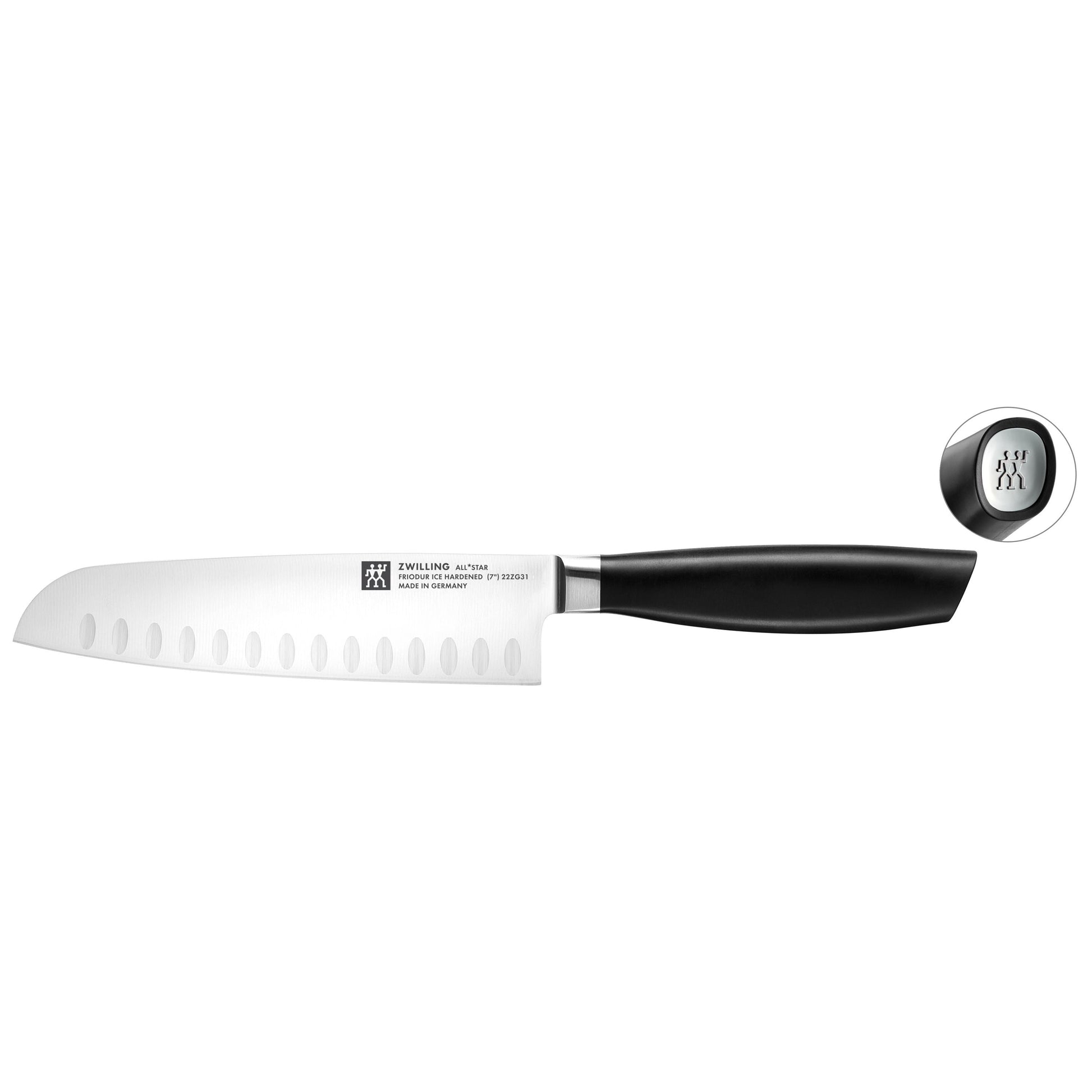 ZWILLING All * Star 7 inch Santoku, Silver-Santoku Knife-DECOROLALA