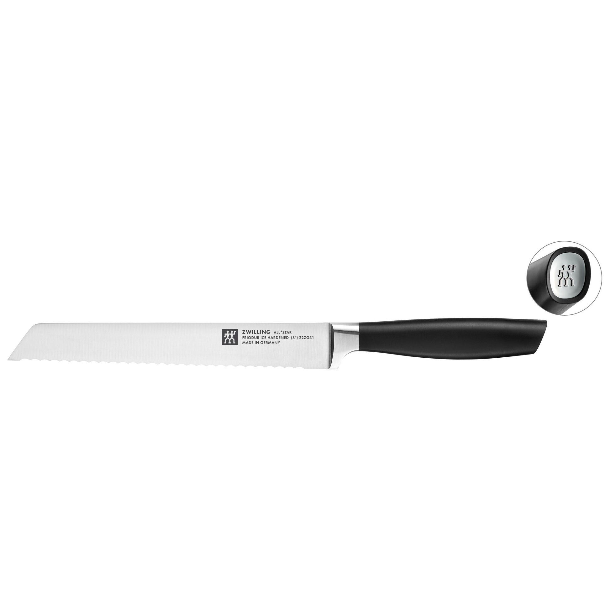 ZWILLING All * Star 8 inch Bread Knife, Silver-Bread Knife-DECOROLALA