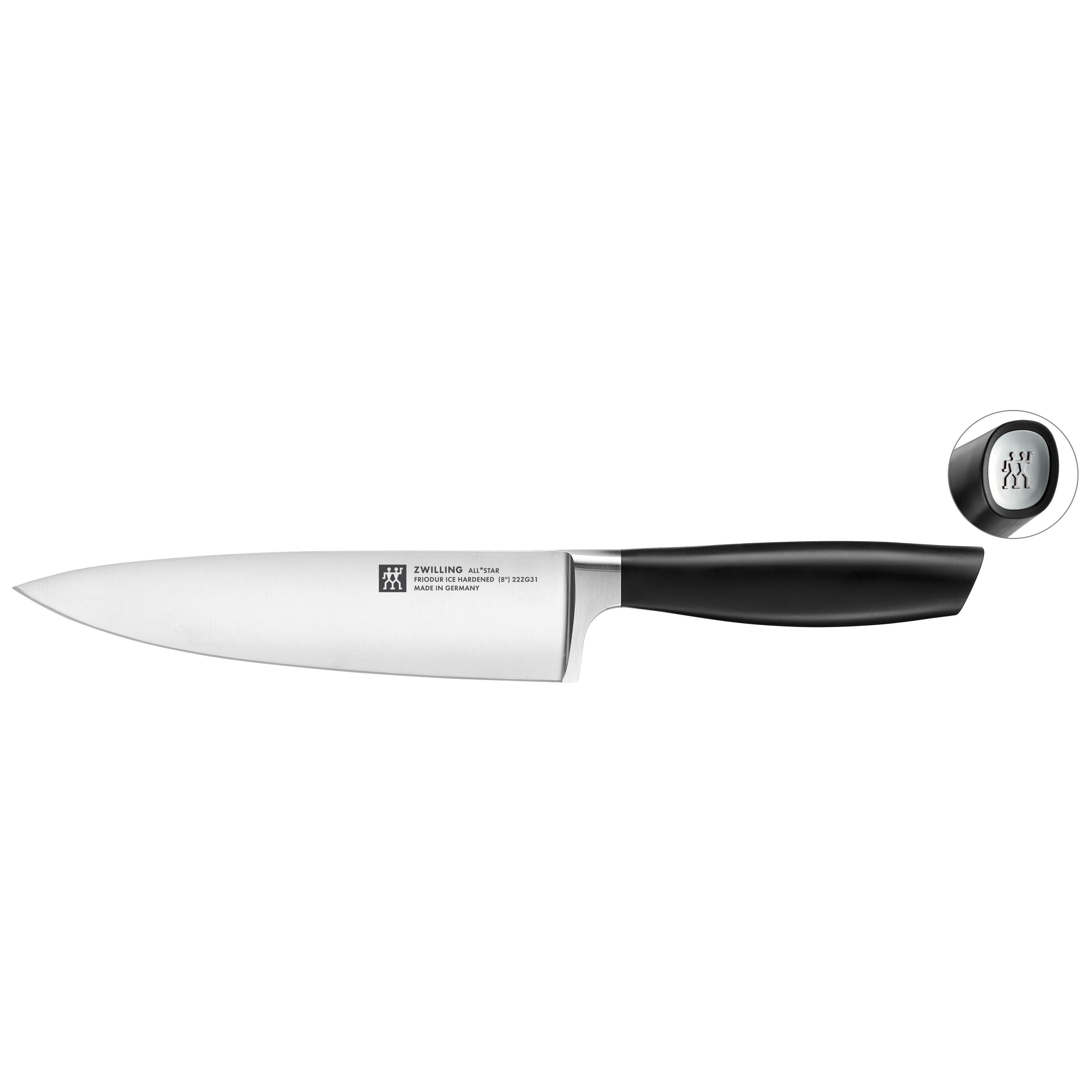 ZWILLING All * Star 8 inch Chef's Knife, Silver-Chef Knife-DECOROLALA