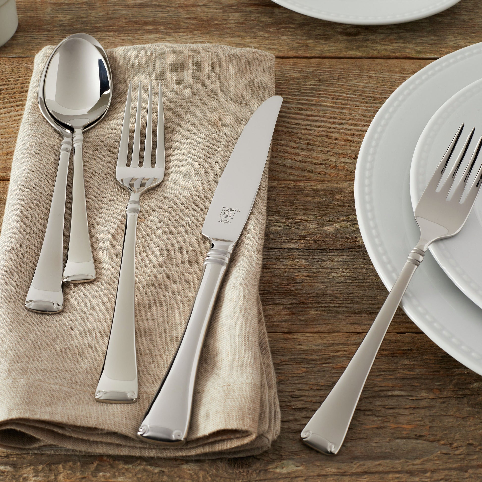 ZWILLING Angelico 45pc Flatware Set Stainless Steel-Flatware Set-DECOROLALA