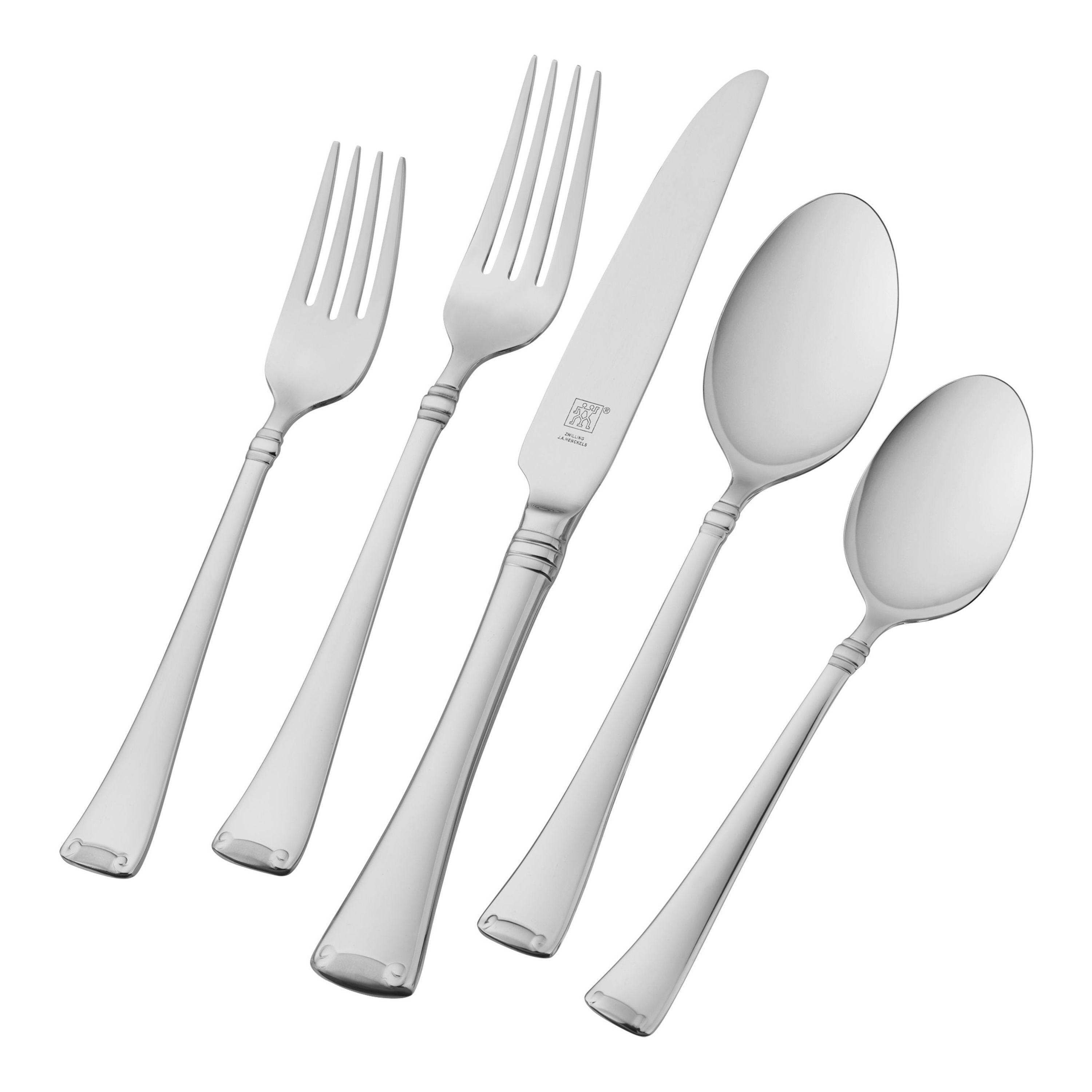 ZWILLING Angelico 45pc Flatware Set Stainless Steel-Flatware Set-DECOROLALA