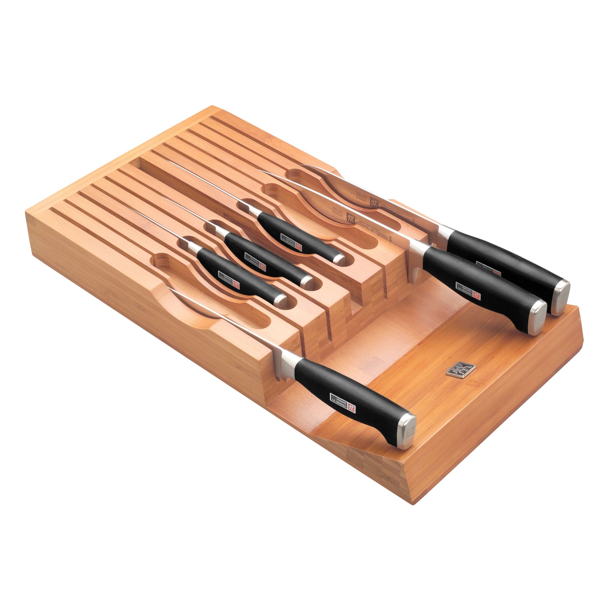 ZWILLING Bamboo Knife Block - 13 Slot In-Drawer-Knife Storage-DECOROLALA