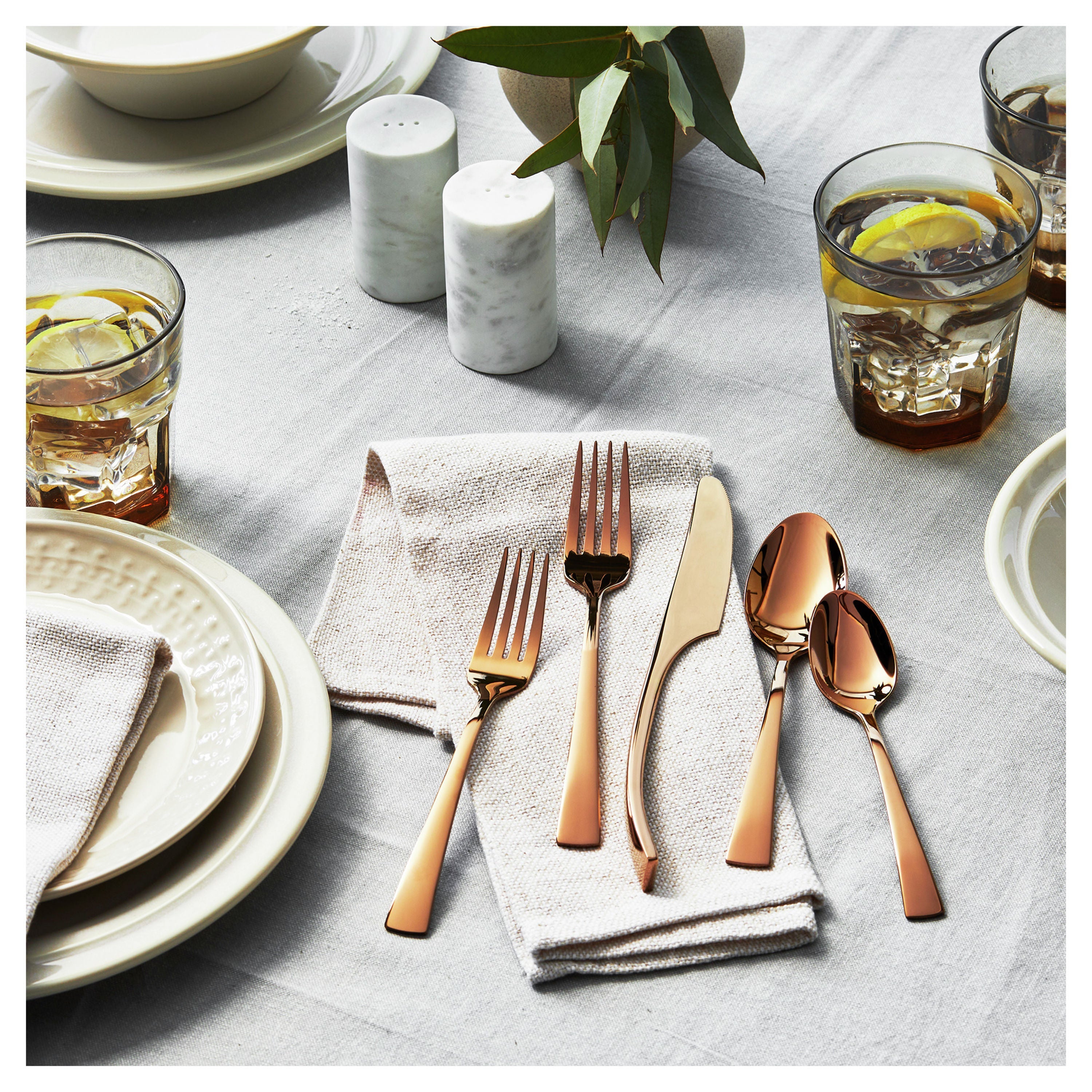 ZWILLING Bellasera 20pc Flatware Set Rose Gold-Flatware Set-DECOROLALA