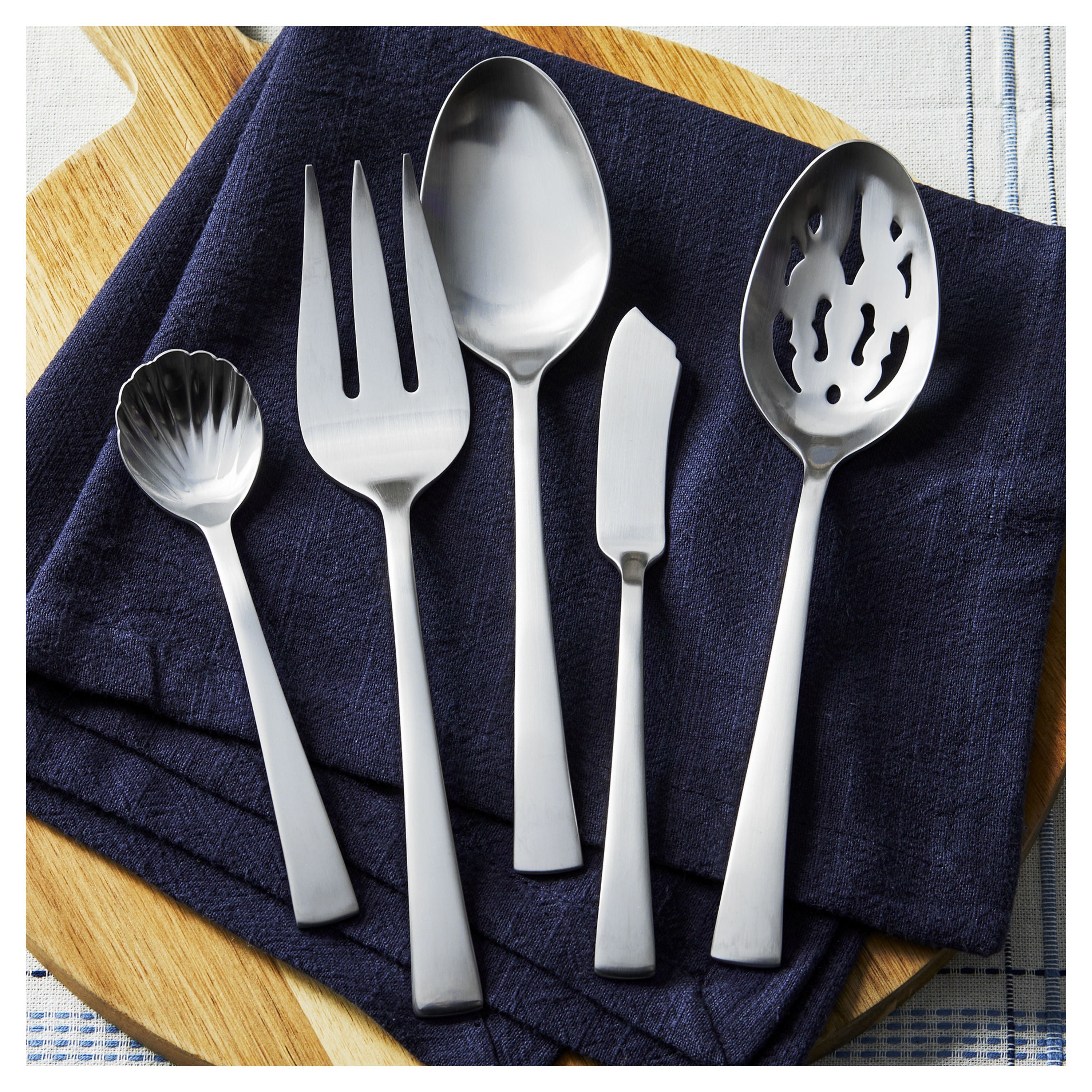 ZWILLING Bellasera 45 Piece Flatware Set Matted Satin Finished-Flatware Set-DECOROLALA