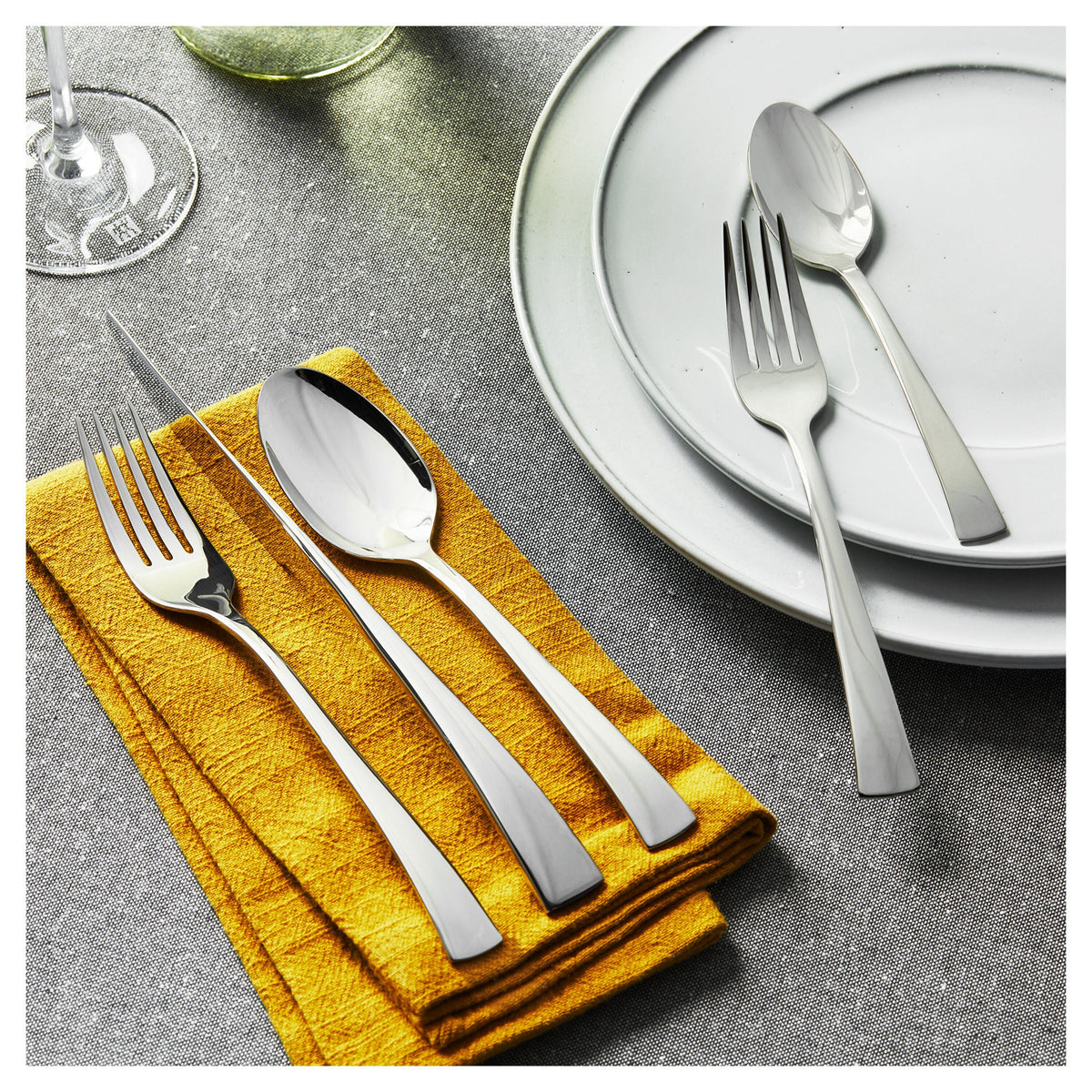 ZWILLING Bellasera 45 Piece Flatware Set Polished-Flatware Sets-DECOROLALA