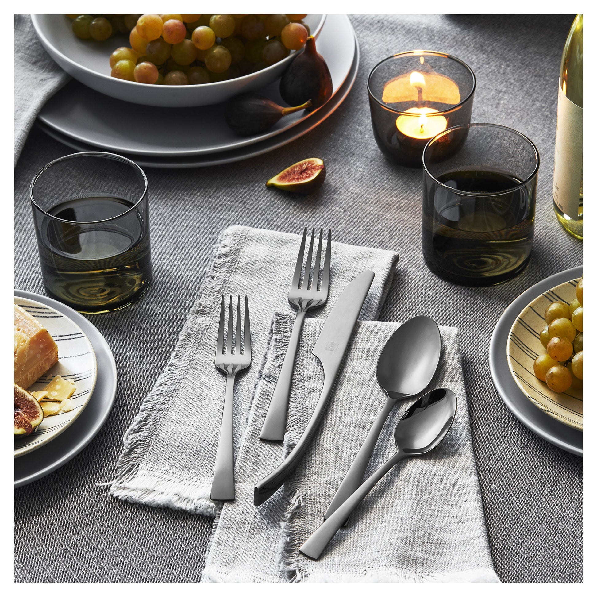 ZWILLING Bellasera Slate 20 Piece Flatware Set Slate Polished, Slate-Flatware-DECOROLALA
