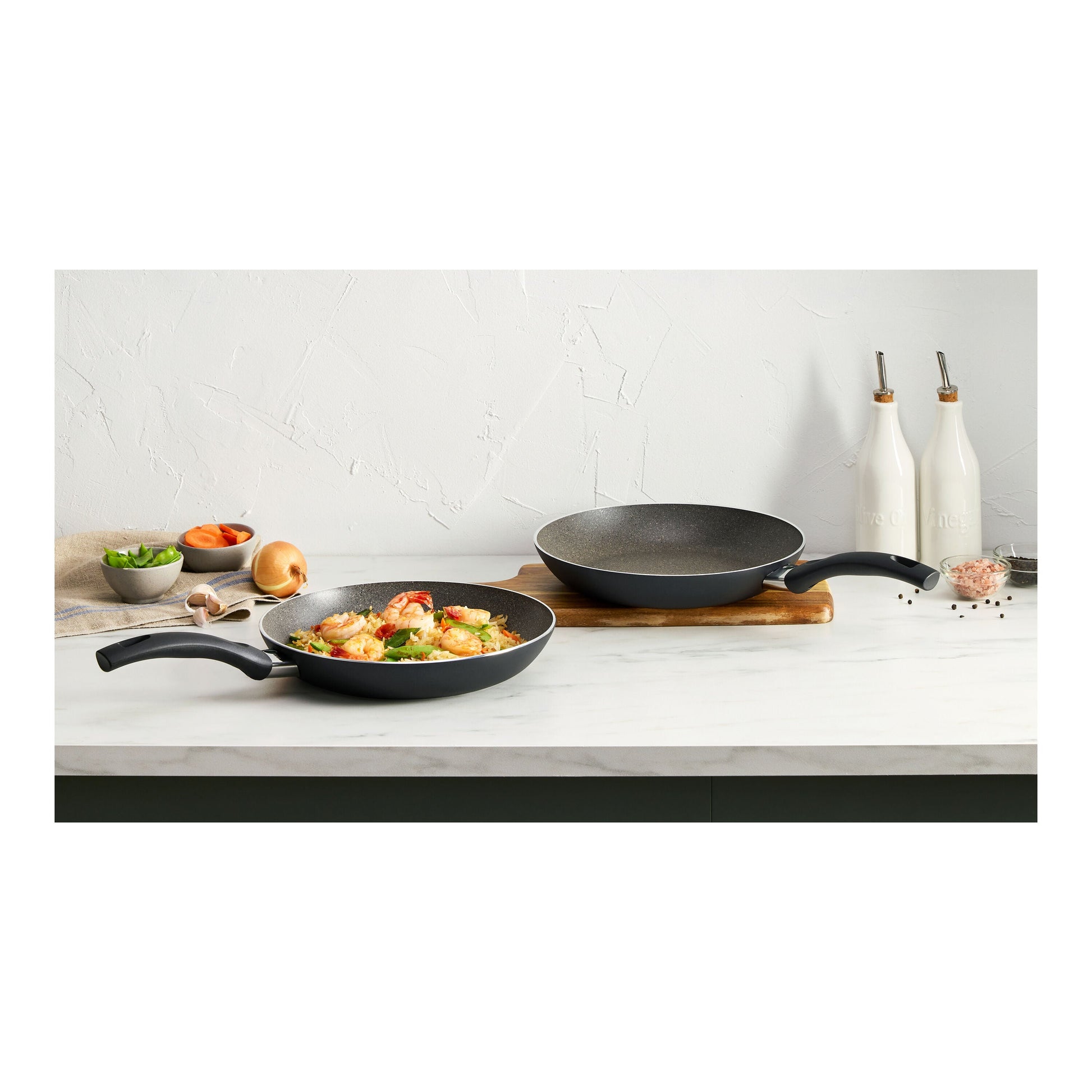 ZWILLING Bologna Granitium 2 Piece Aluminum Fry Pan Set-Frying Pan-DECOROLALA