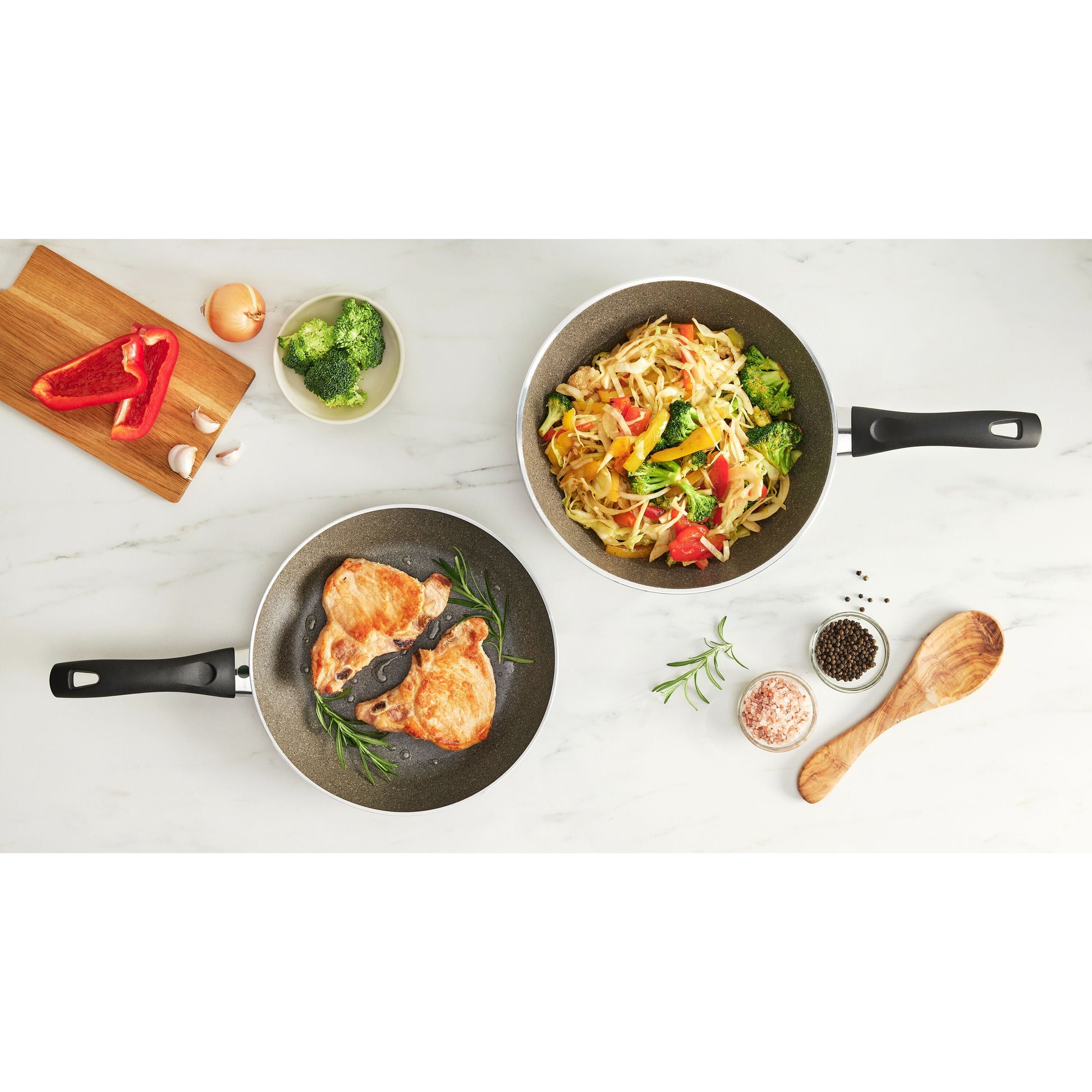 ZWILLING Bologna Granitium 3 Piece Aluminum Fry Pan Set-Frying Pan-DECOROLALA