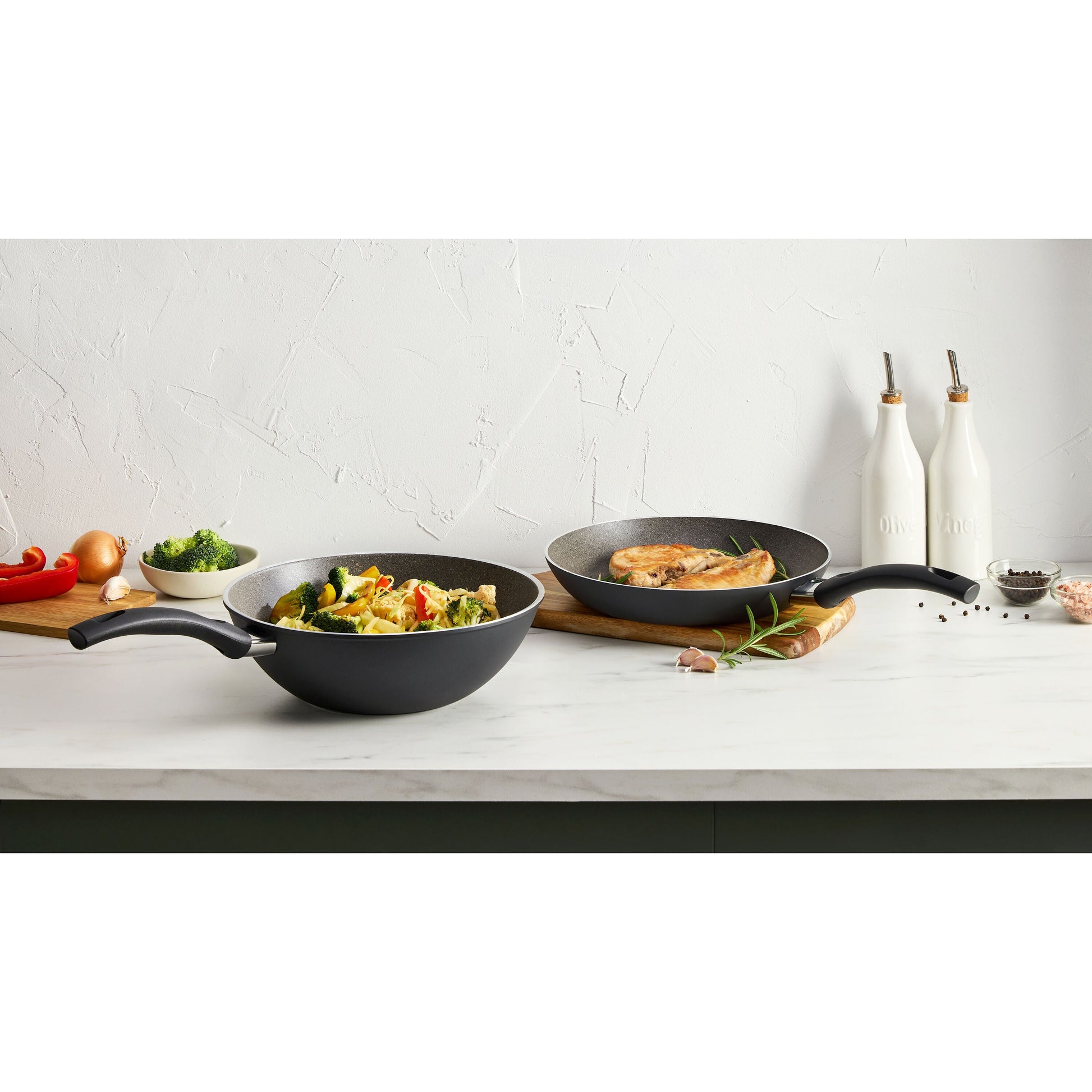 ZWILLING Bologna Granitium 3 Piece Aluminum Fry Pan Set-Frying Pan-DECOROLALA