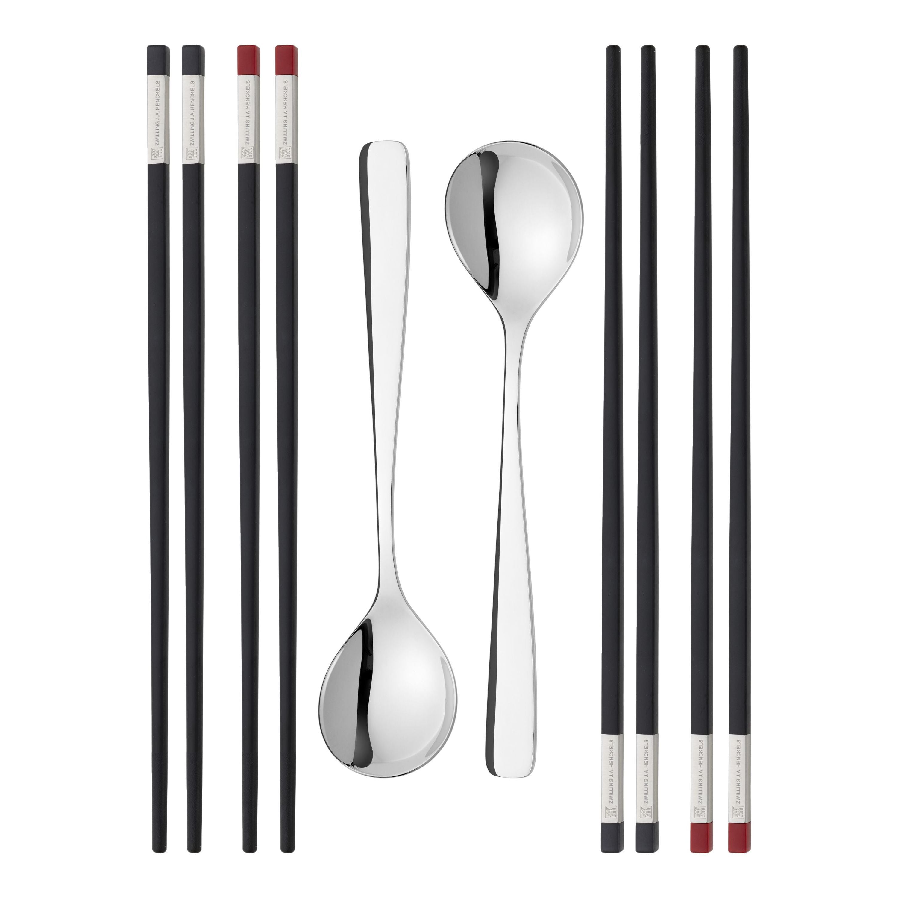 ZWILLING Chopsticks 4 Pair Set with Spoons-Chopstick-DECOROLALA