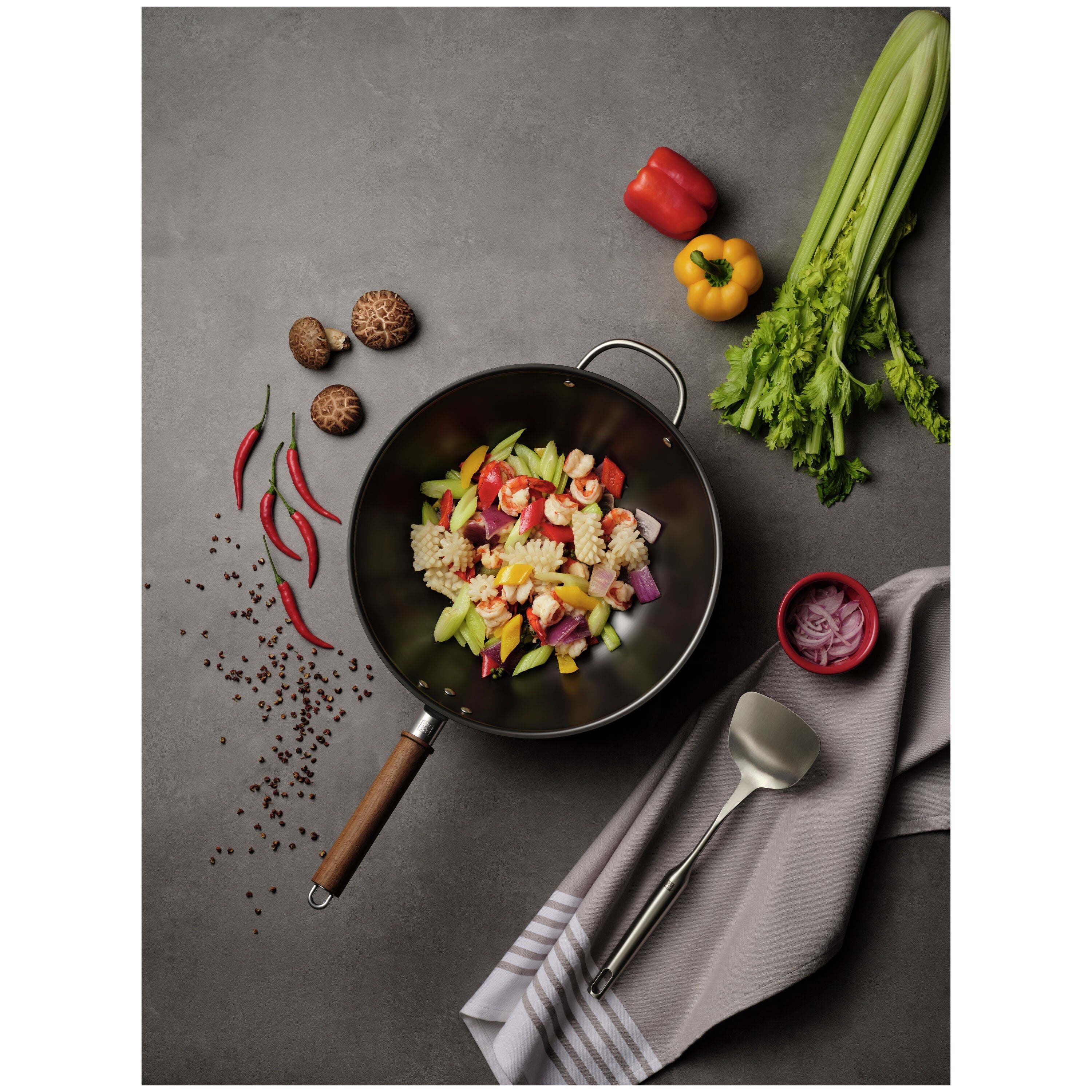 ZWILLING Dragon 32cm Carbon Steel Wok-Wok-DECOROLALA