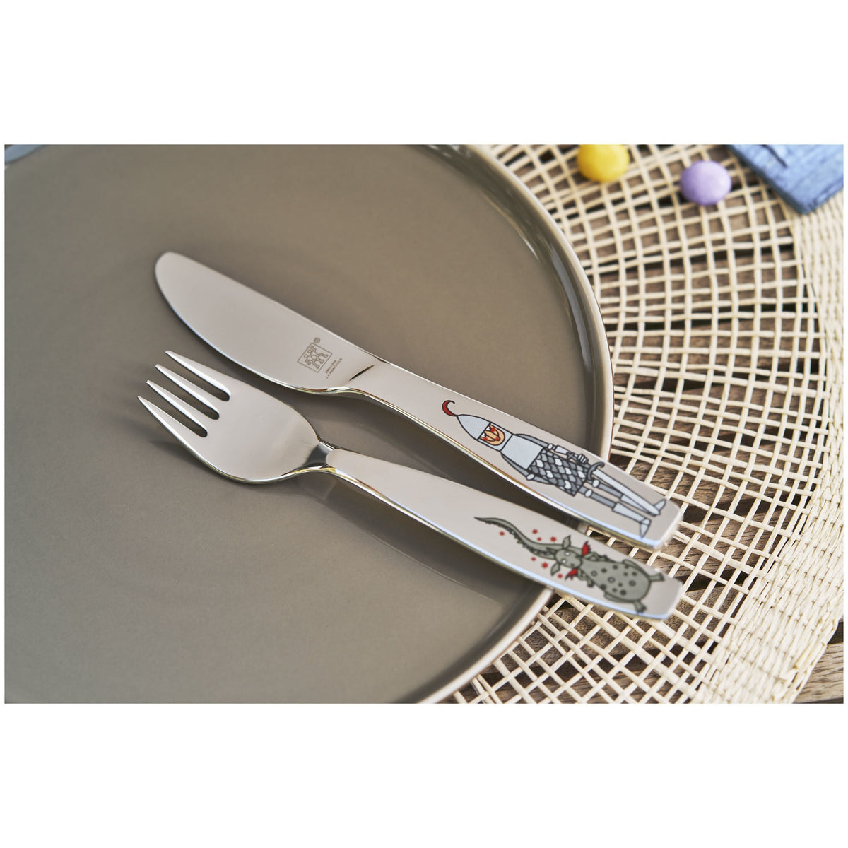 ZWILLING Eckbert Children's Flatware Set - 4 Piece Silver-Flatware Sets-DECOROLALA
