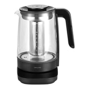 ZWILLING Enfinigy 1.7 L Glass Programable Electric Kettle, Black-Electric Kettl-DECOROLALA