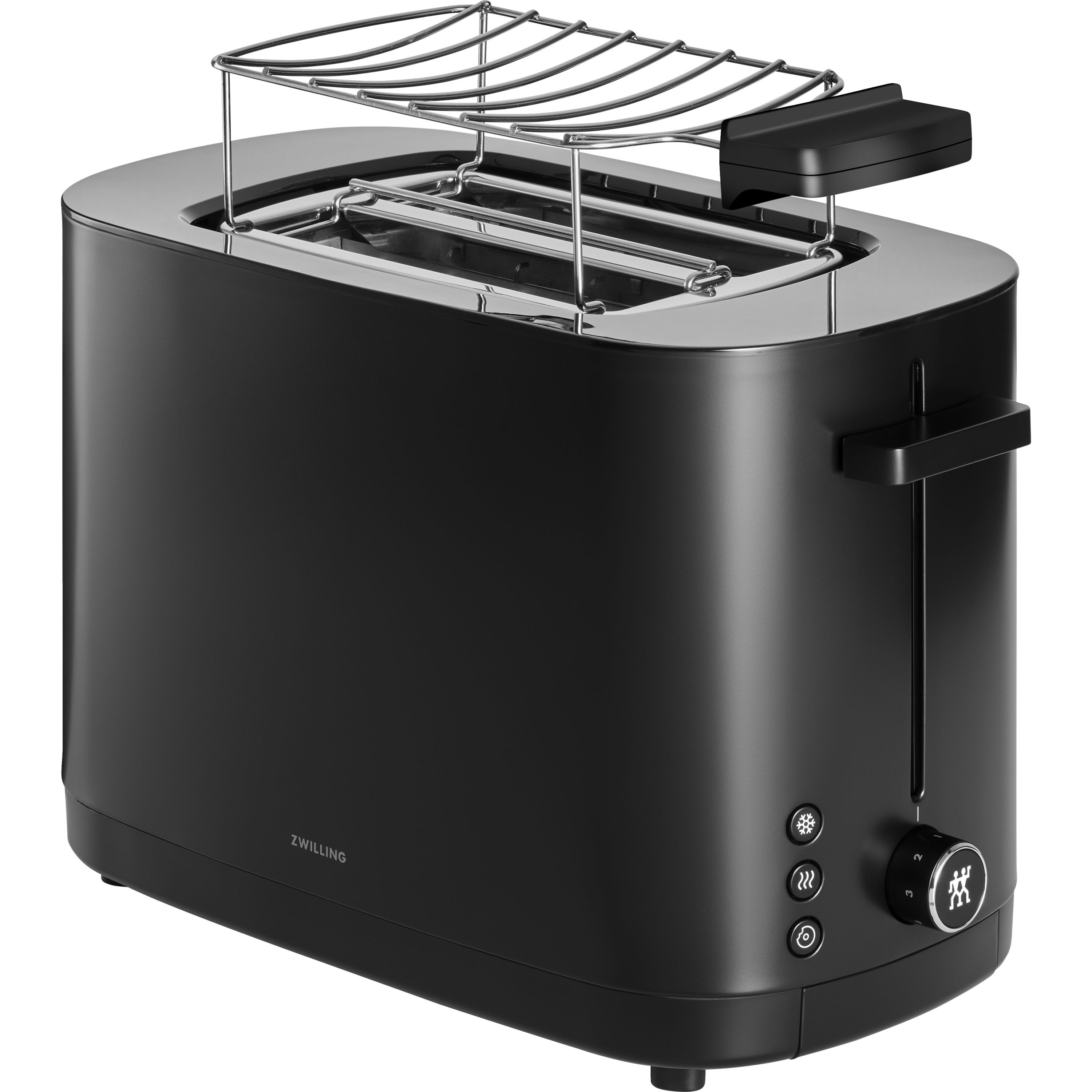 ZWILLING Enfinigy Bun Warmer, 2 Short Slots, Black-Kitchen Appliance Accessorie-DECOROLALA