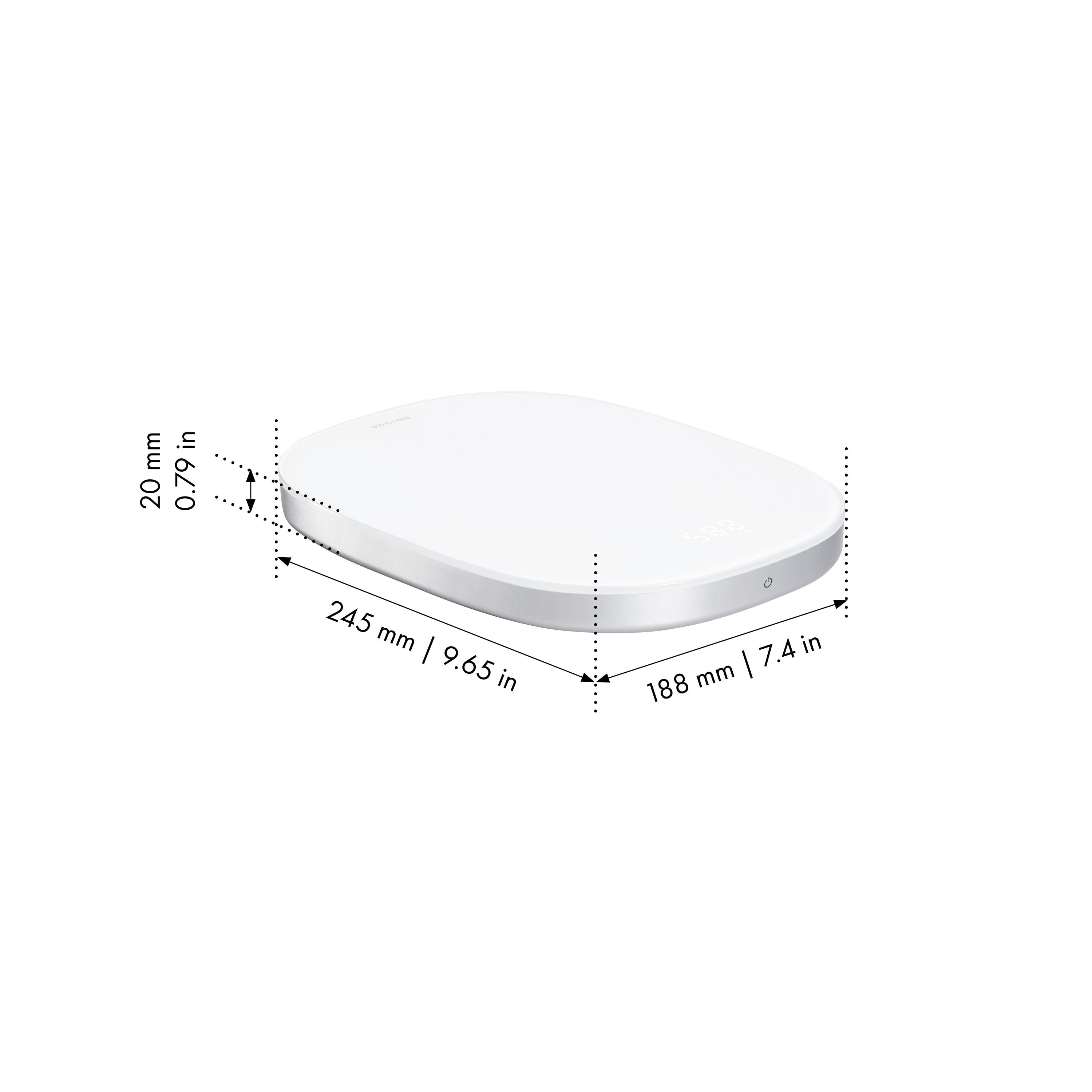 ZWILLING Enfinigy Digital Kitchen Scale - Silver-DECOROLALA