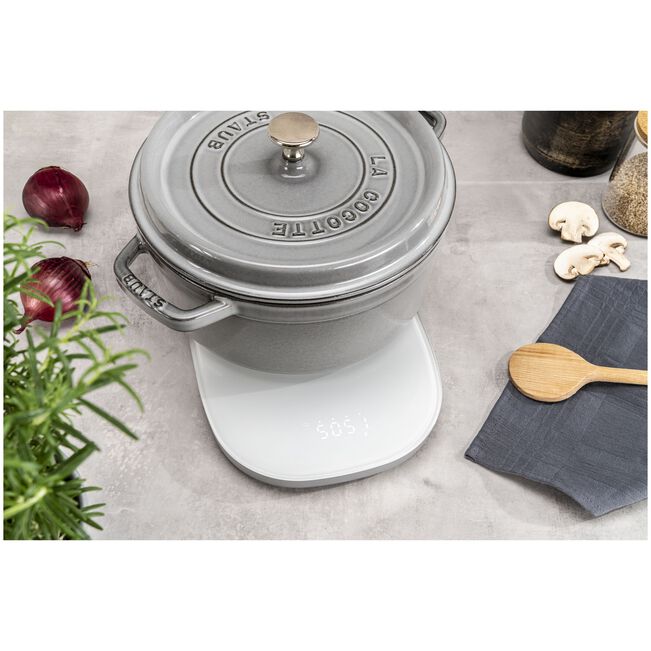 ZWILLING Enfinigy Kitchen Scale - Wireless Charging Silver-small appliance-DECOROLALA