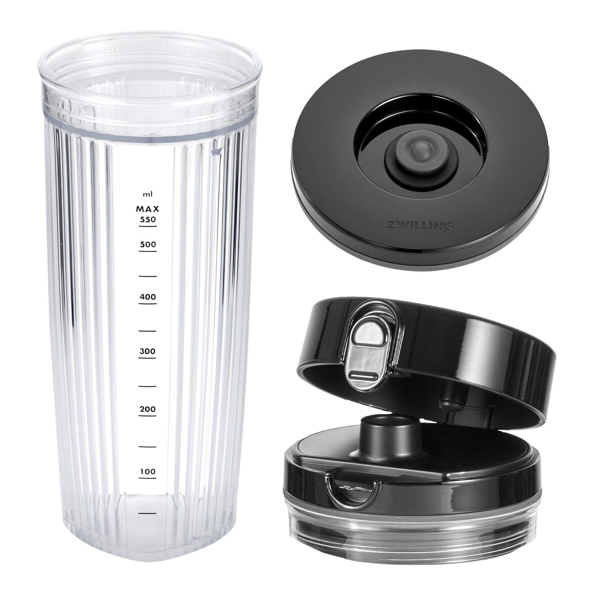 ZWILLING Enfinigy Personal Blender Jar with Drinking Lid and Vacuum Lid-Food Blender-DECOROLALA