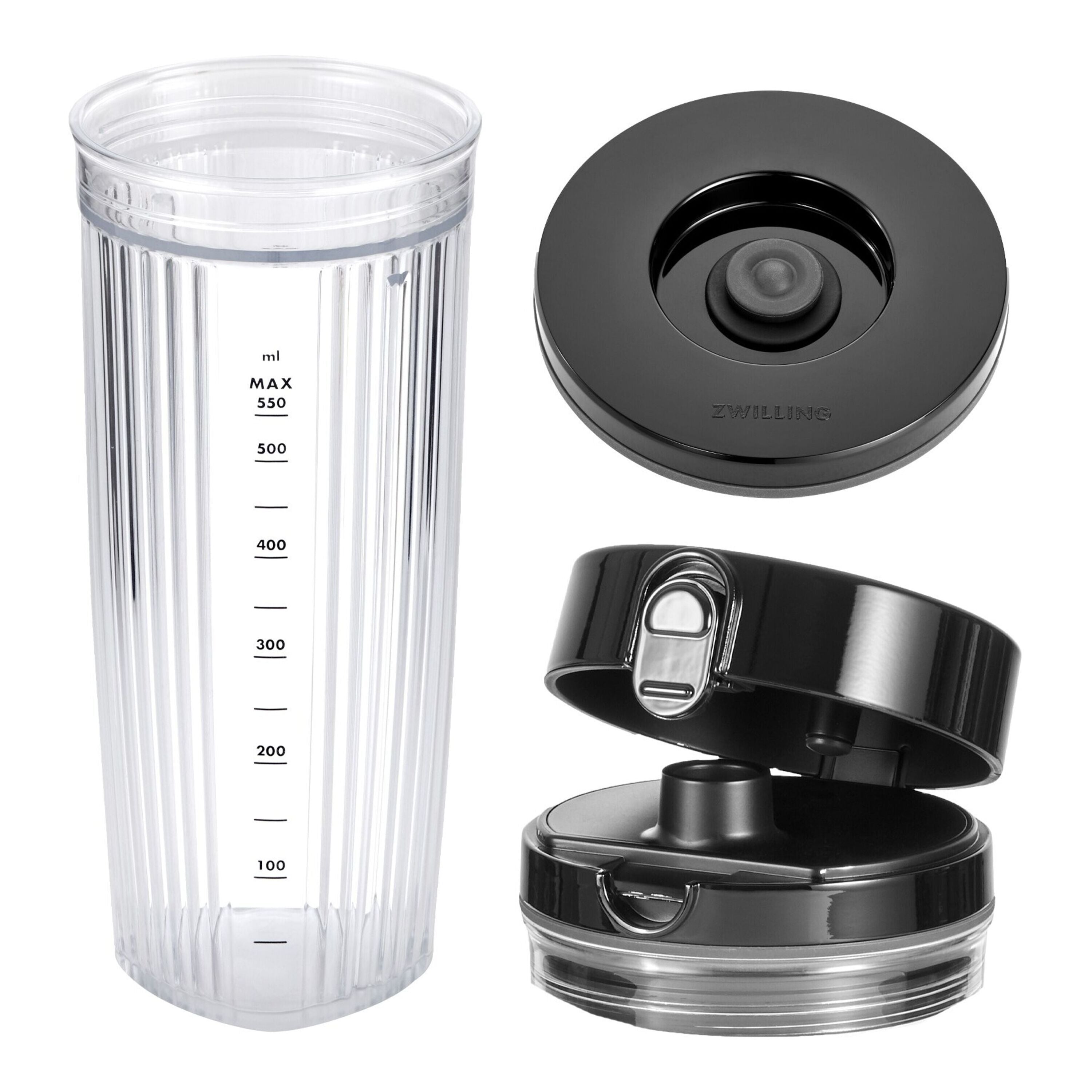 ZWILLING Enfinigy Personal Blender Jar with Drinking Lid and Vacuum Lid-Food Blender-DECOROLALA