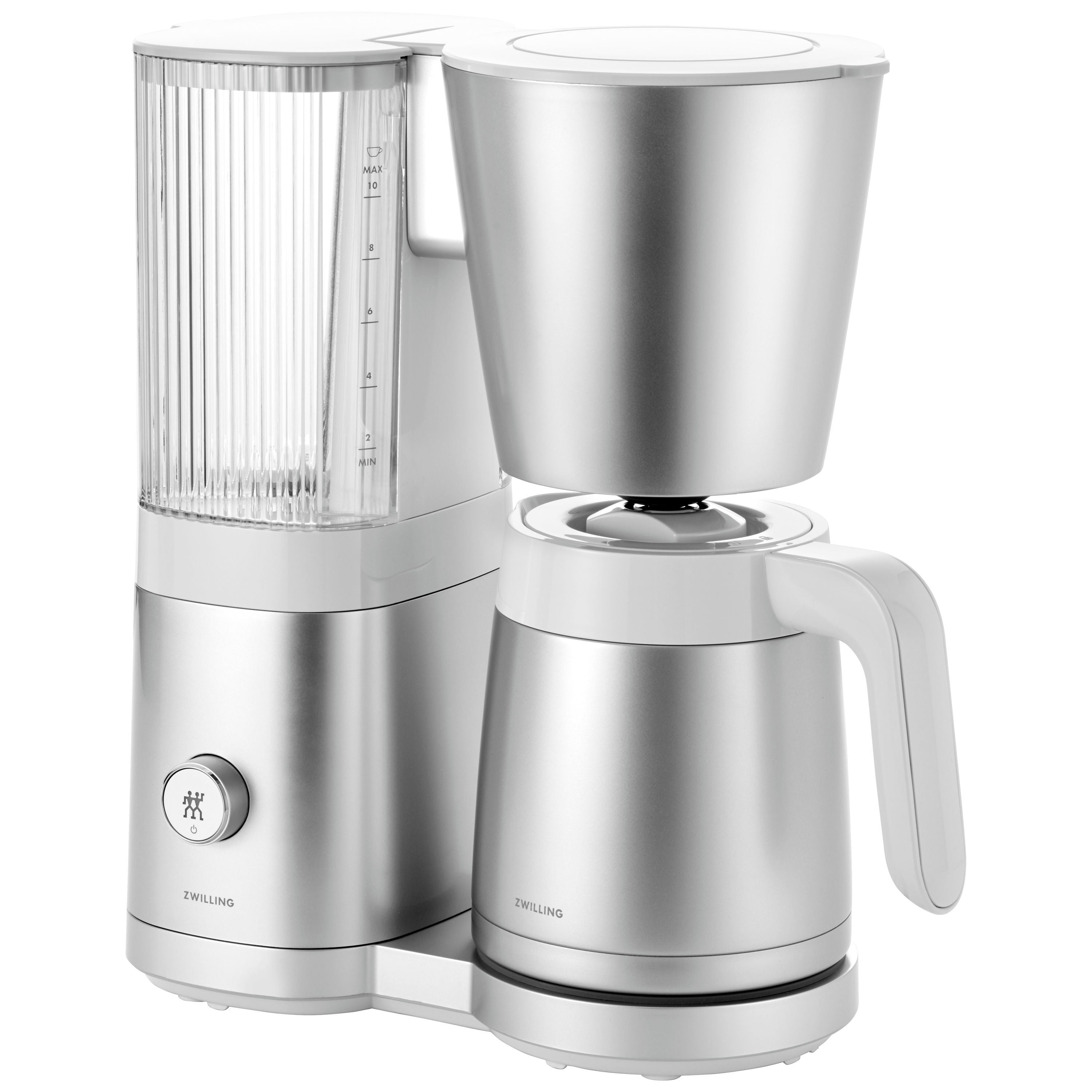 ZWILLING Enfinigy Thermal Carafe Drip Coffee Maker, Silver-Coffee Maker-DECOROLALA