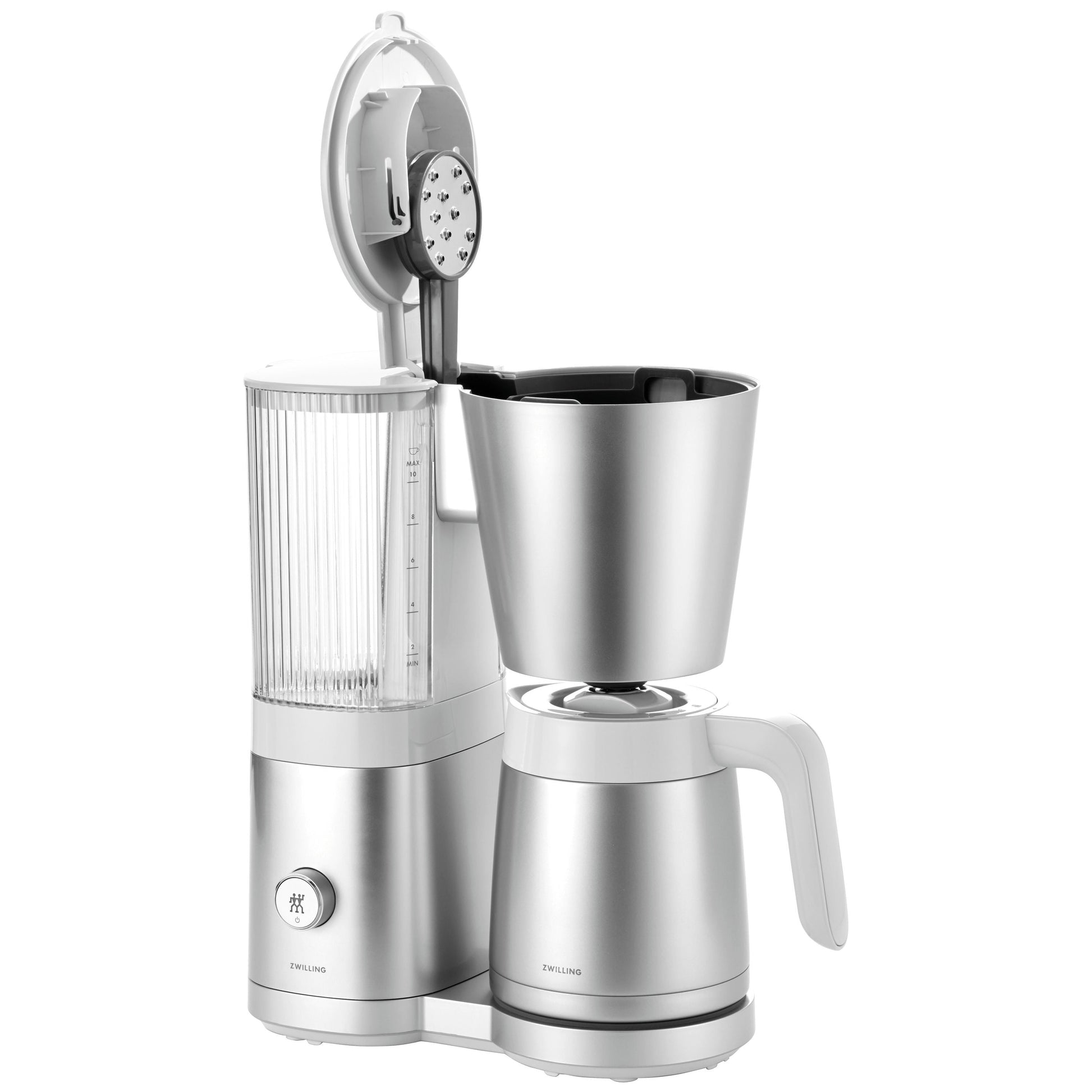 ZWILLING Enfinigy Thermal Carafe Drip Coffee Maker, Silver-Coffee Maker-DECOROLALA