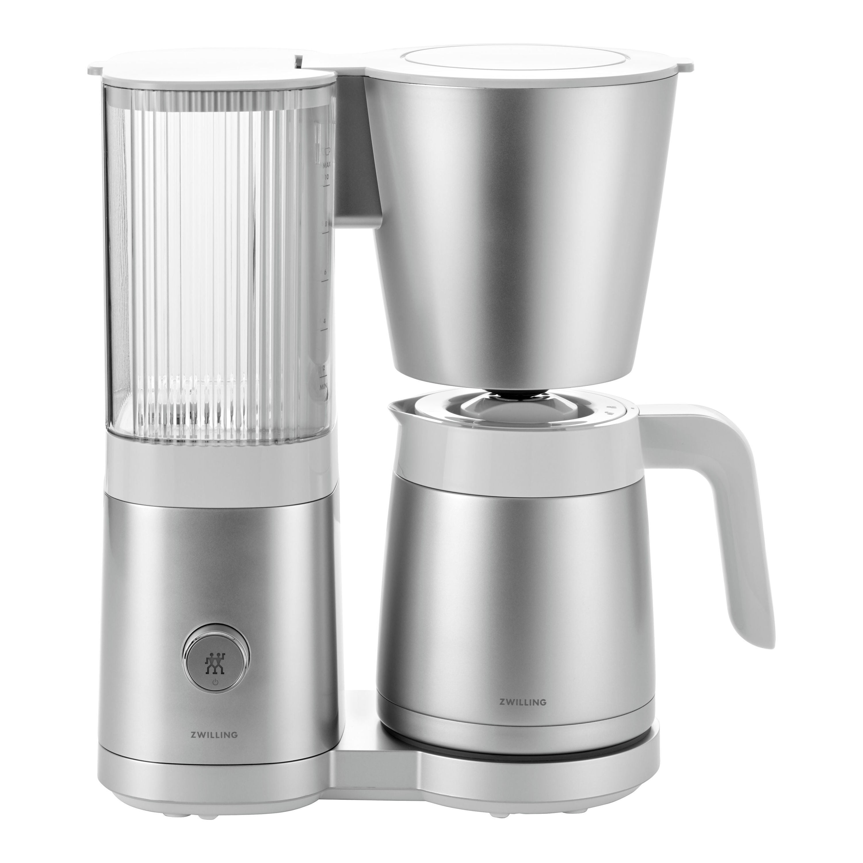 ZWILLING Enfinigy Thermal Carafe Drip Coffee Maker, Silver-Coffee Maker-DECOROLALA