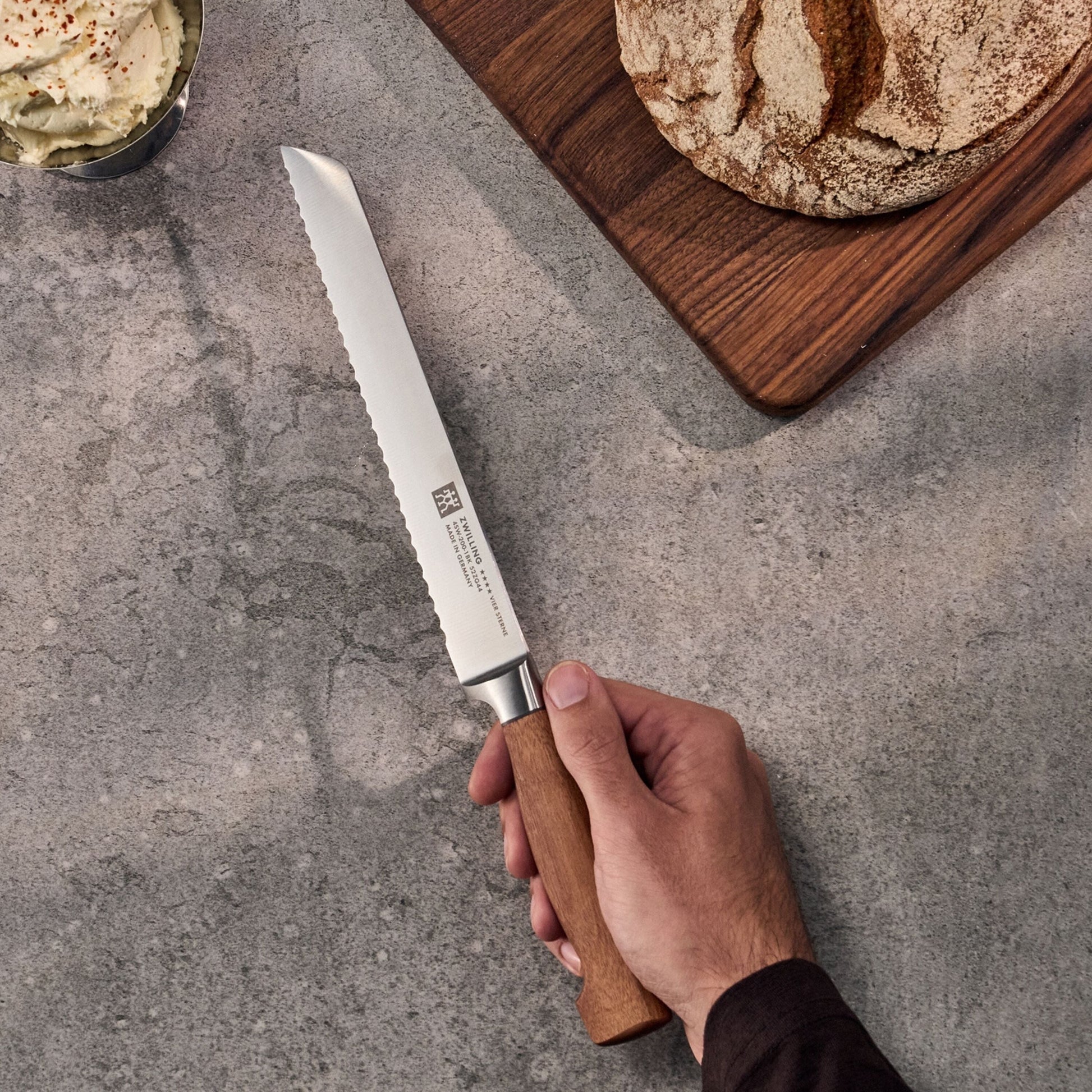 ZWILLING FOUR STAR Bread Knife 8 inch, Serrated Edge, Kotibe-Bread Knife-DECOROLALA