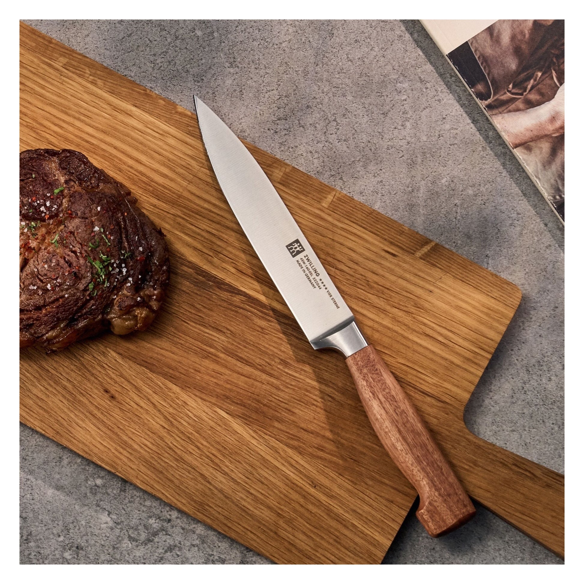 ZWILLING FOUR STAR Carving Knife 6 inch, Fine Edge, Kotibe-Carving Knife-DECOROLALA