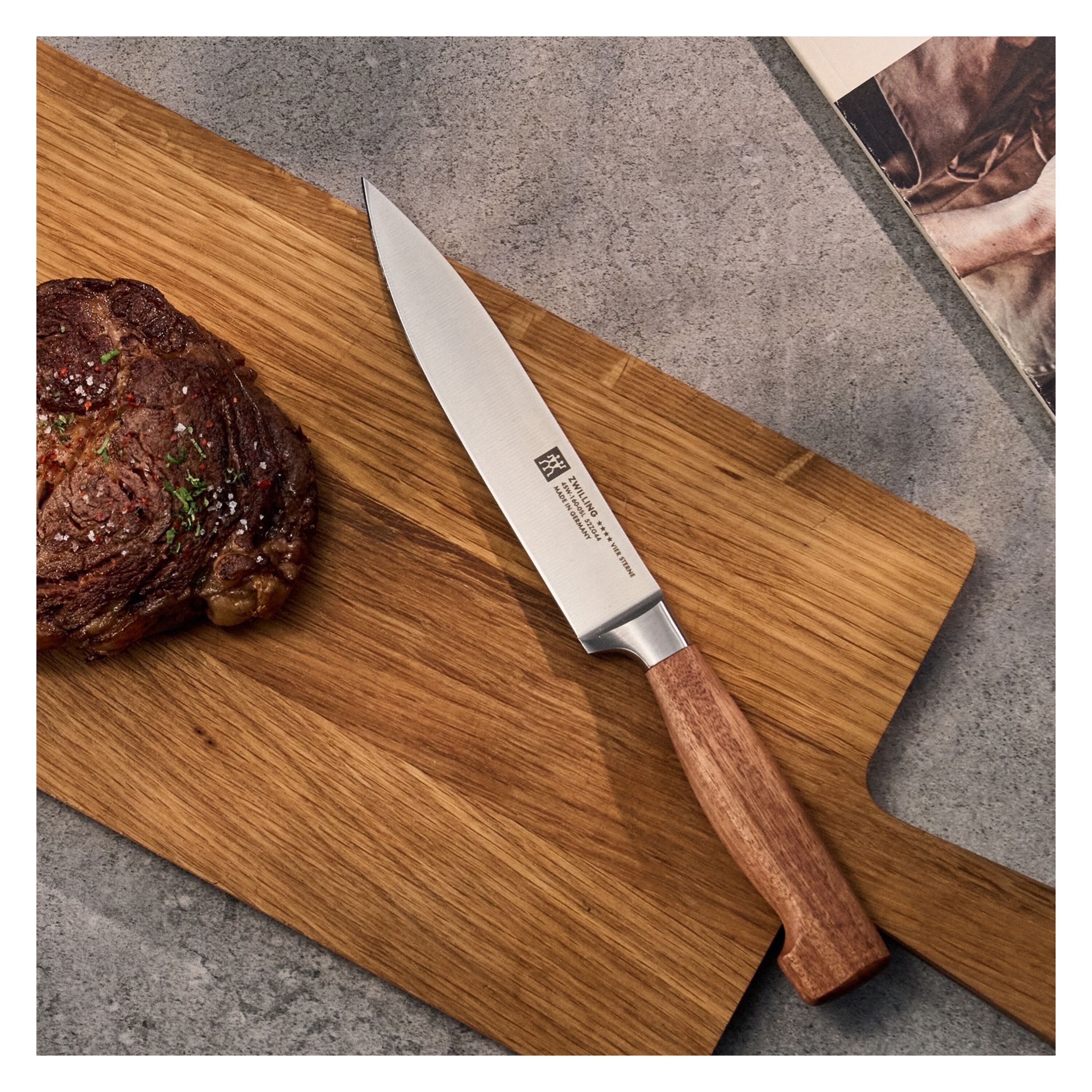 ZWILLING FOUR STAR Carving Knife 6 inch, Fine Edge, Kotibe-Carving Knife-DECOROLALA