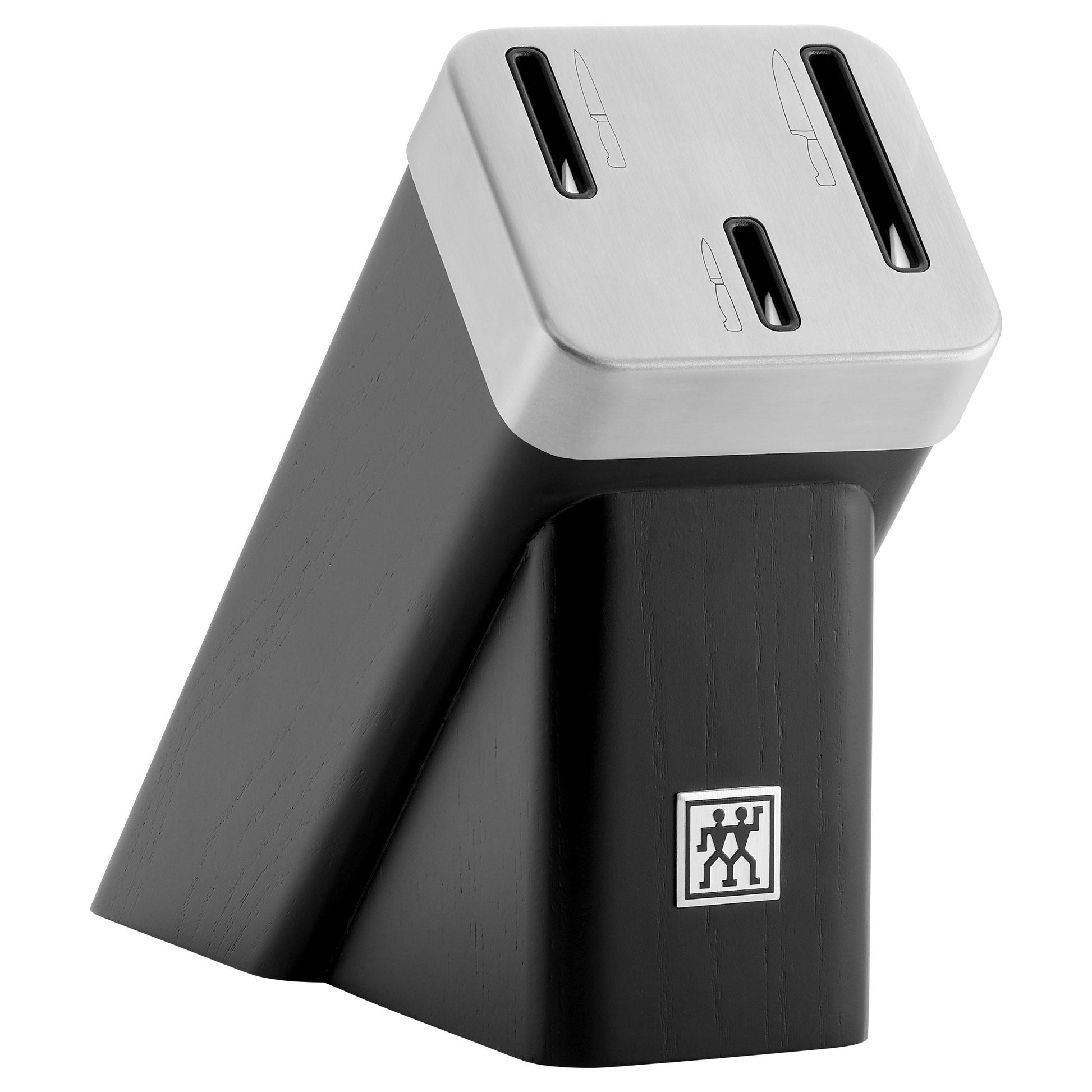 ZWILLING **** Four Star 4 Piece Self Sharpening Block Set, Black-Knife Block-DECOROLALA