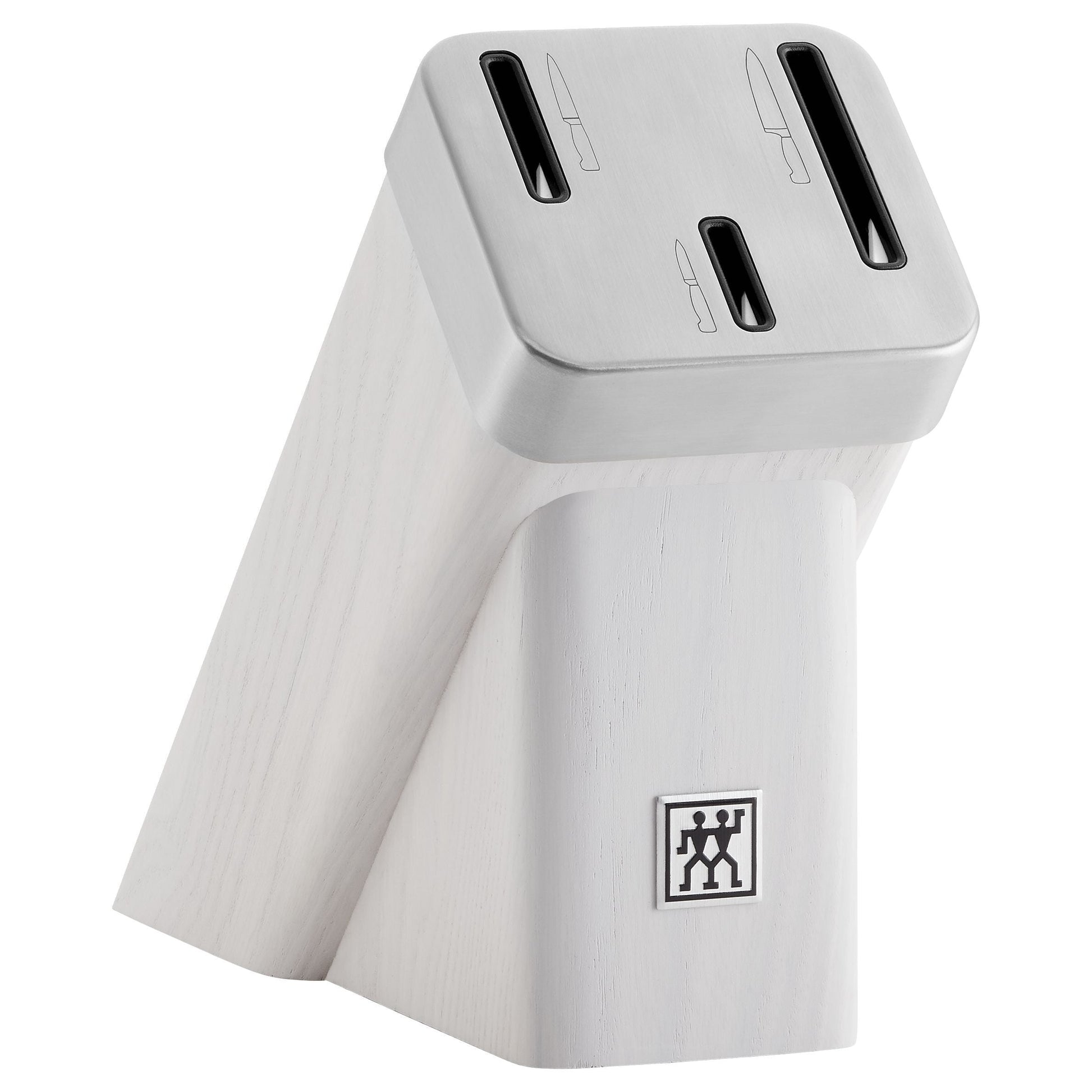 ZWILLING **** Four Star 4 Piece Self Sharpening Block Set, White-Knife Block-DECOROLALA