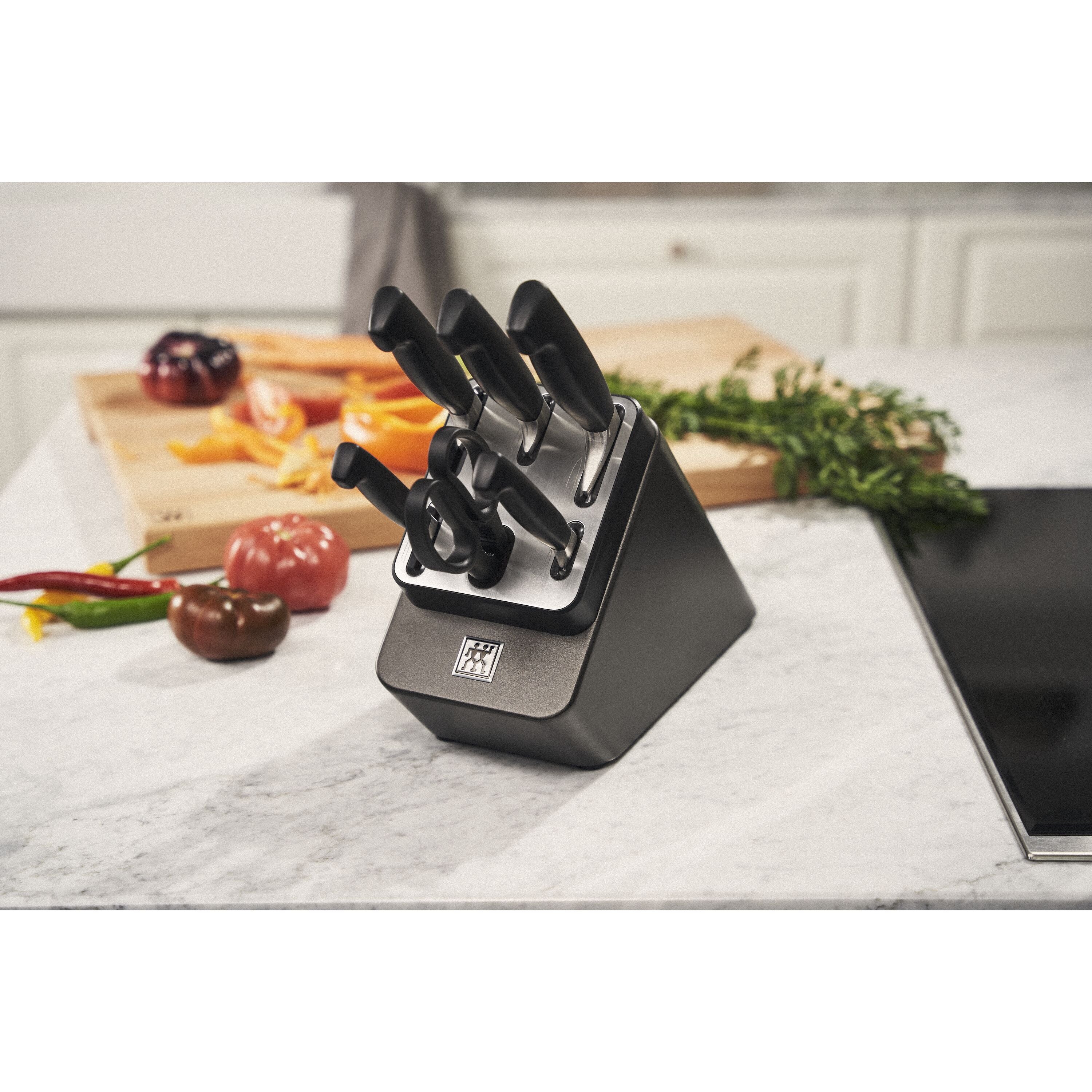 ZWILLING **** Four Star 7 Piece, Knife Block Set, Anthracite-Knife Set-DECOROLALA