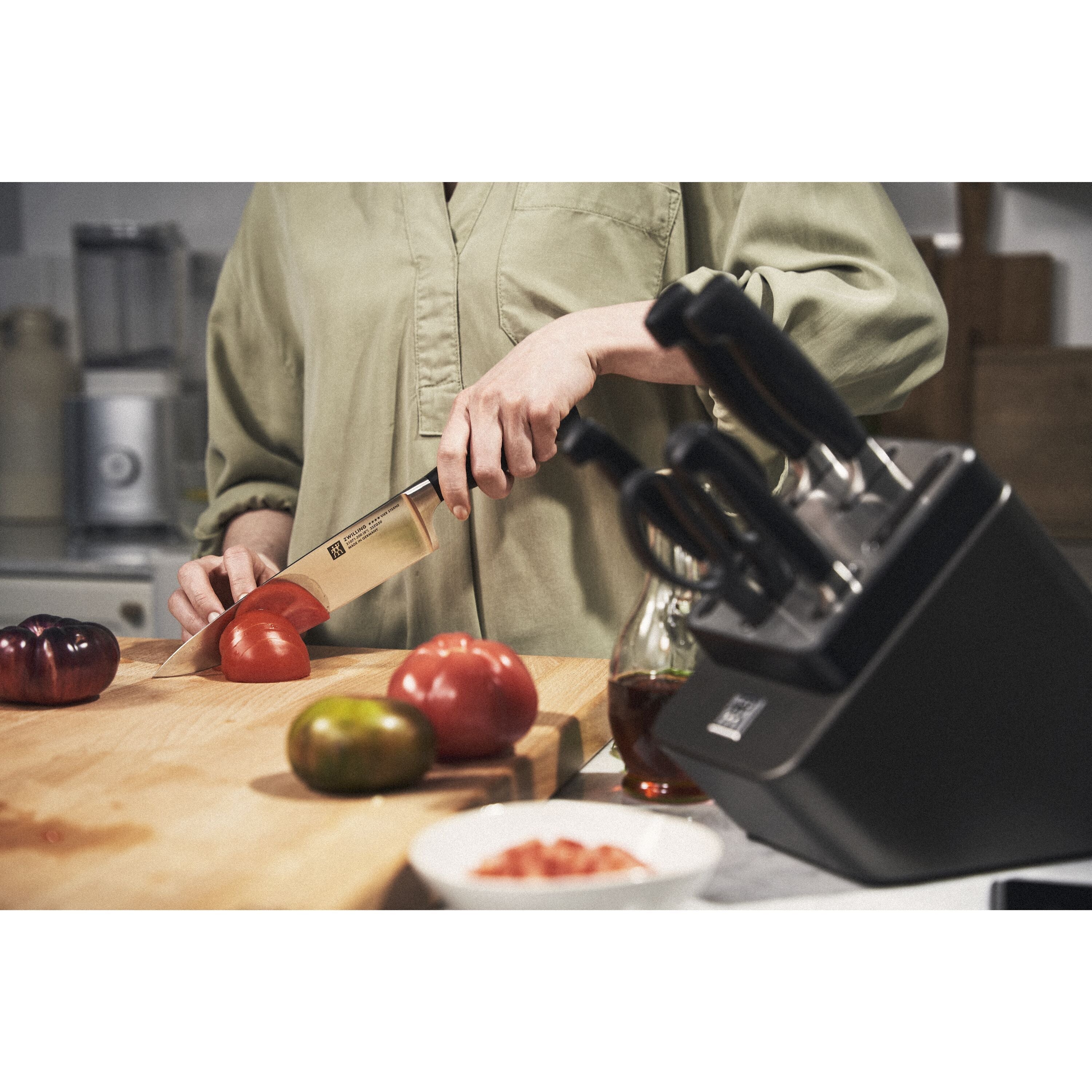 ZWILLING **** Four Star 7 Piece, Knife Block Set, Anthracite-Knife Set-DECOROLALA