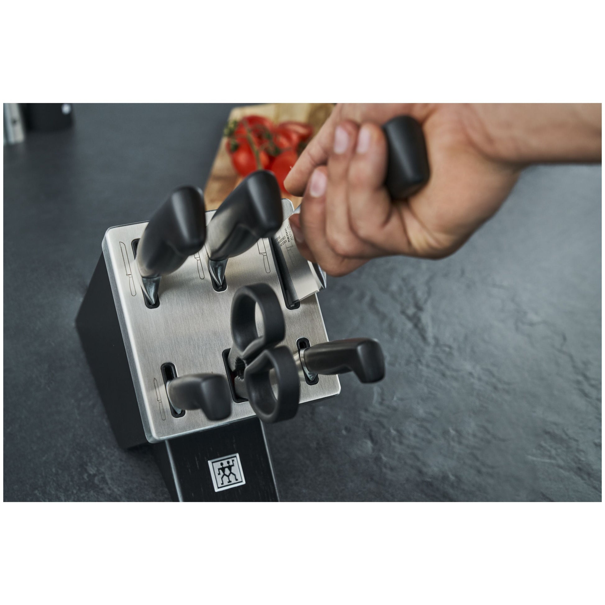 ZWILLING **** Four Star 7 Piece, Knife Block Set, Black-n/a-DECOROLALA