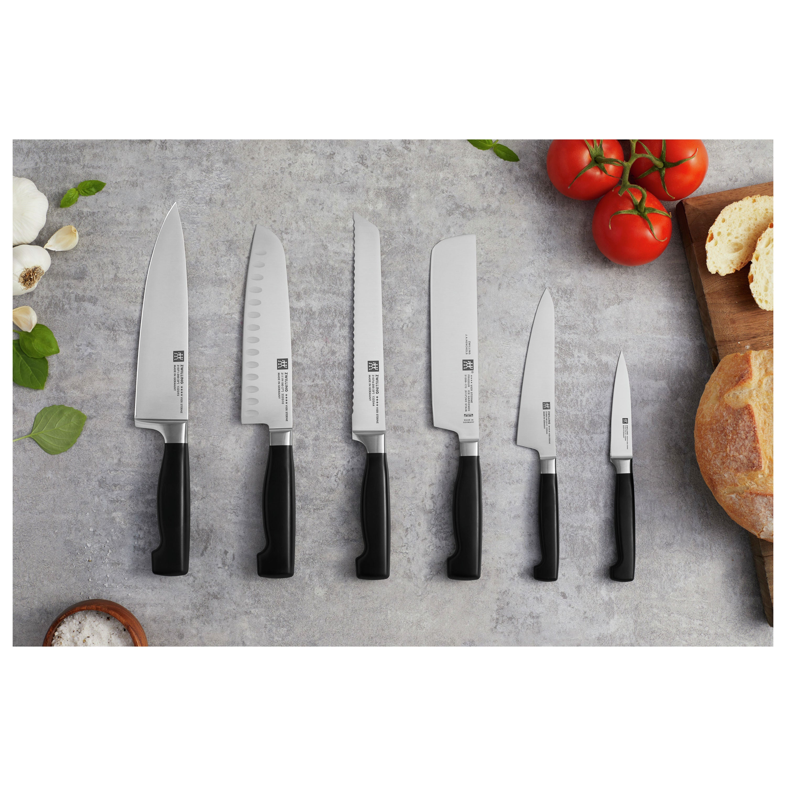 ZWILLING Four Star 7" Santoku Hollow Edge-Santoku Knife-DECOROLALA