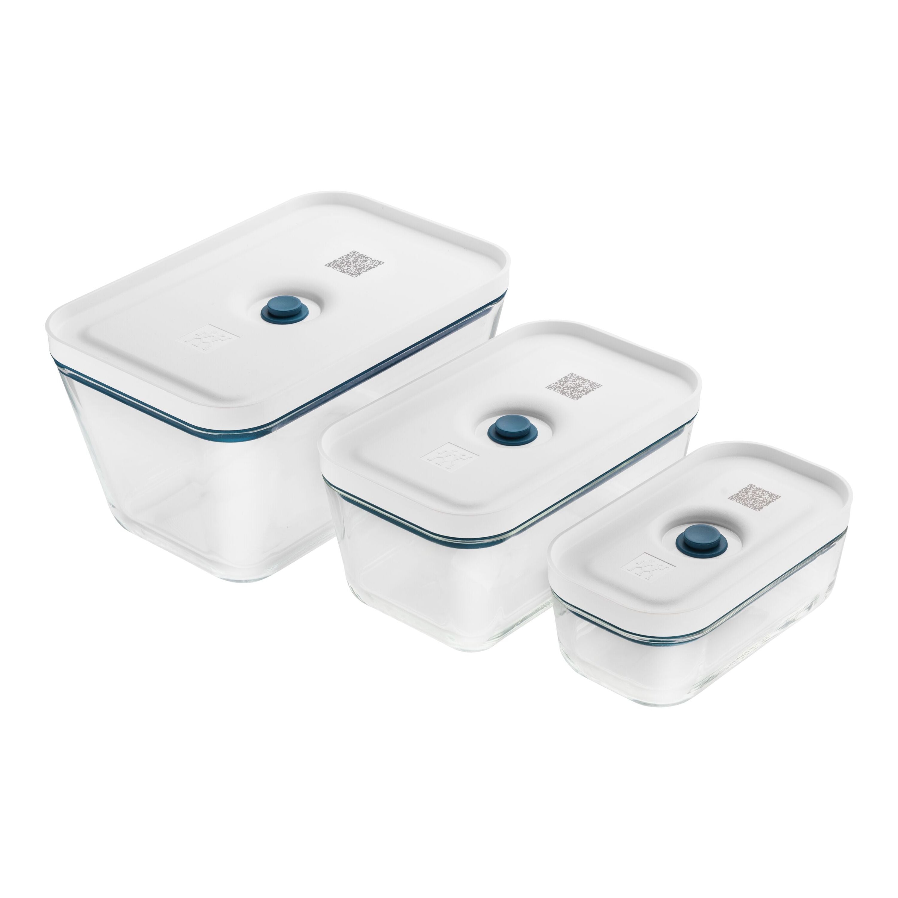 ZWILLING Fresh & Save 3-Piece Vacuum Box Set - Glass La Mer-Food Storage-DECOROLALA