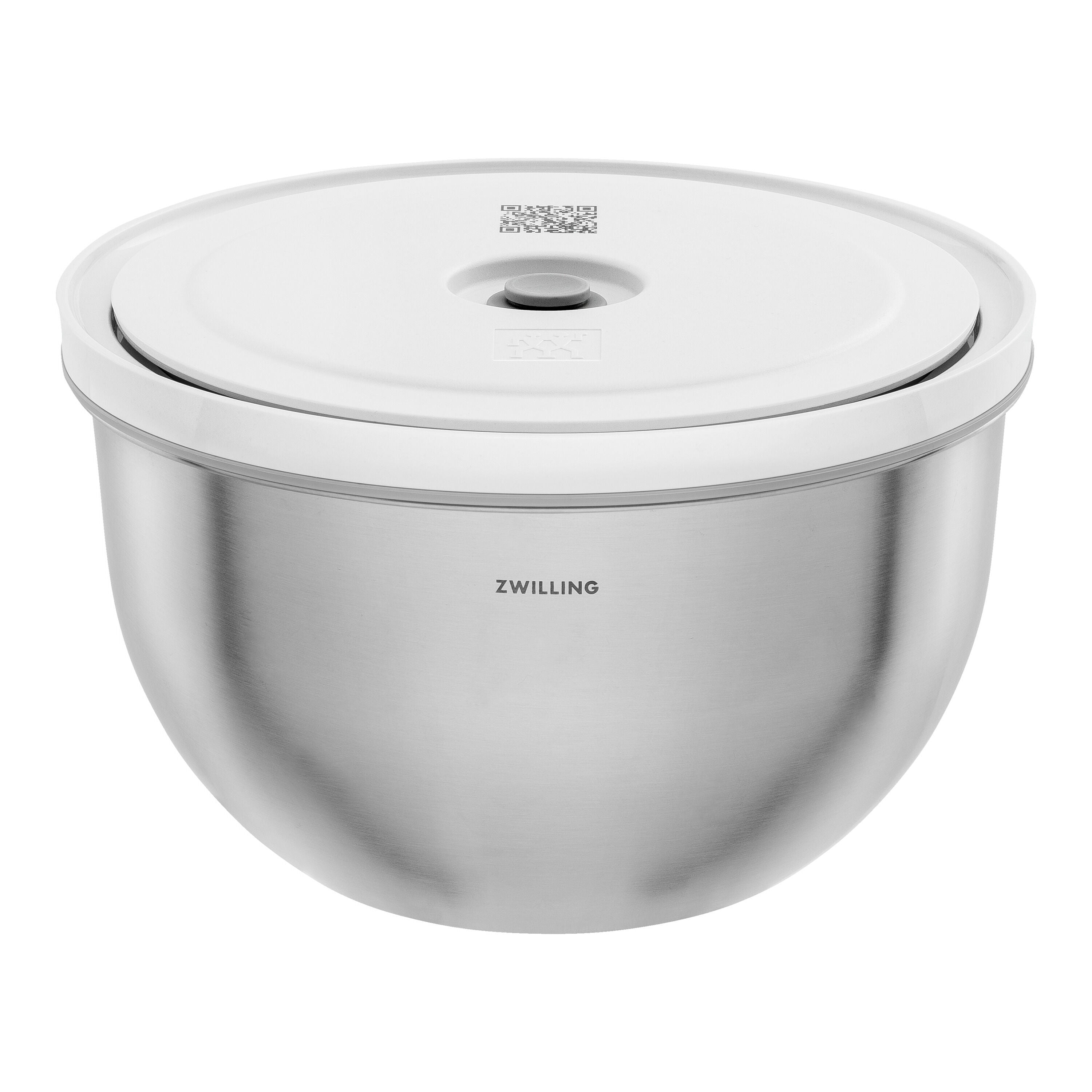 ZWILLING Fresh & Save BOWLS Vacuum Bowl L / 24 cm, Stainless Steel, Silver-Dinnerware-DECOROLALA