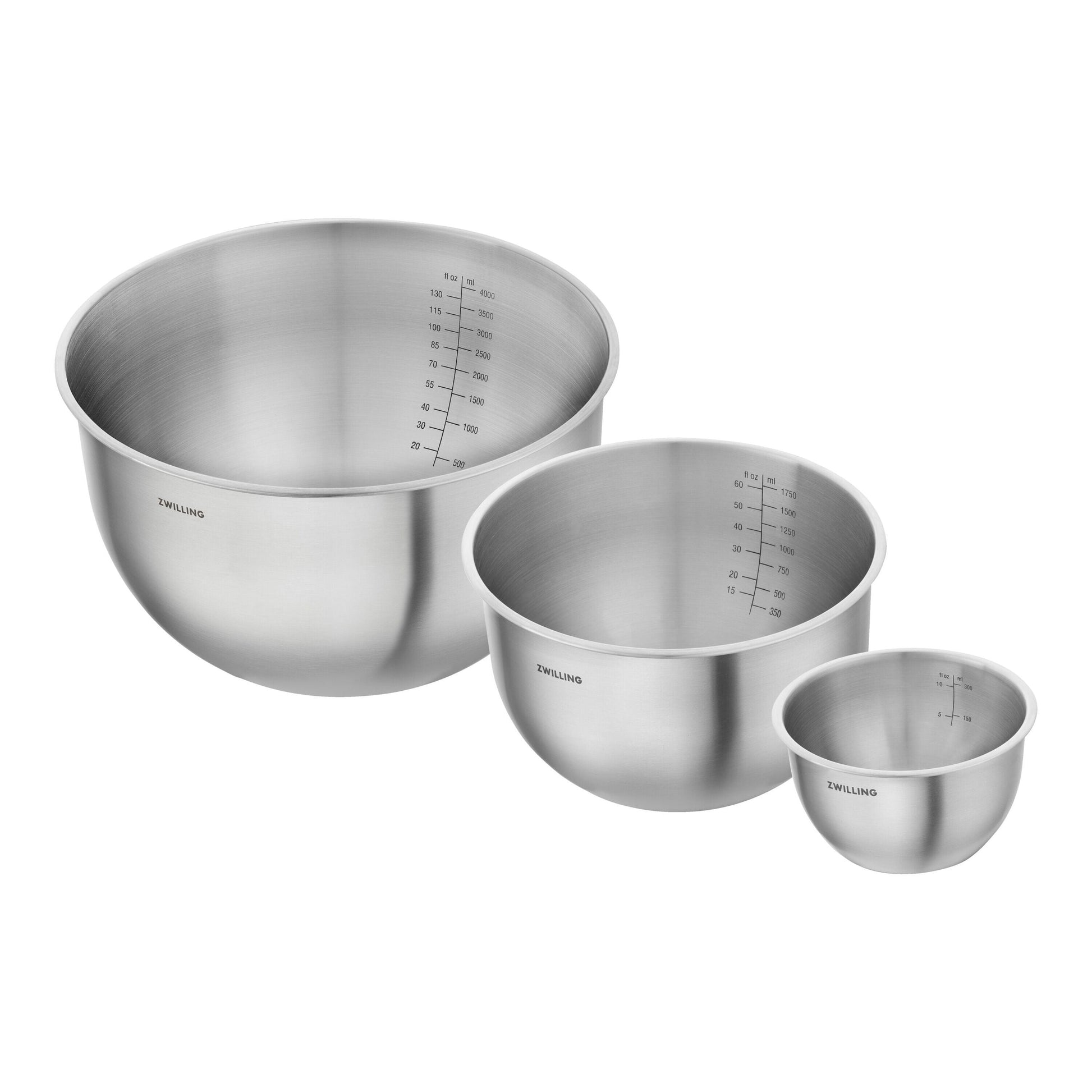 ZWILLING Fresh & Save Bowl Set S/M/L Stainless Steel-DECOROLALA