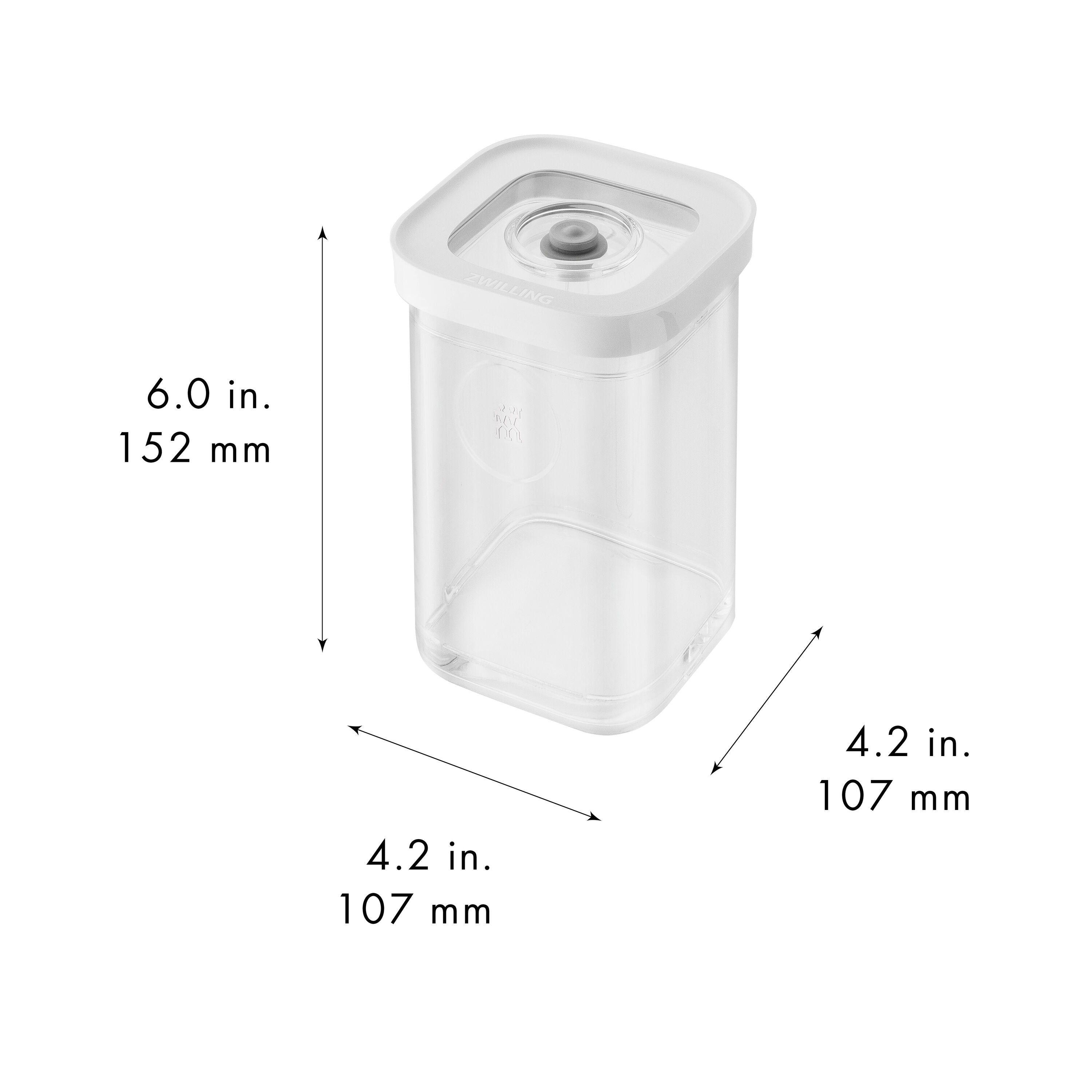 ZWILLING Fresh & Save CUBE Cube Box 2S / 11 cm, Transparent-White-Food Storage-DECOROLALA