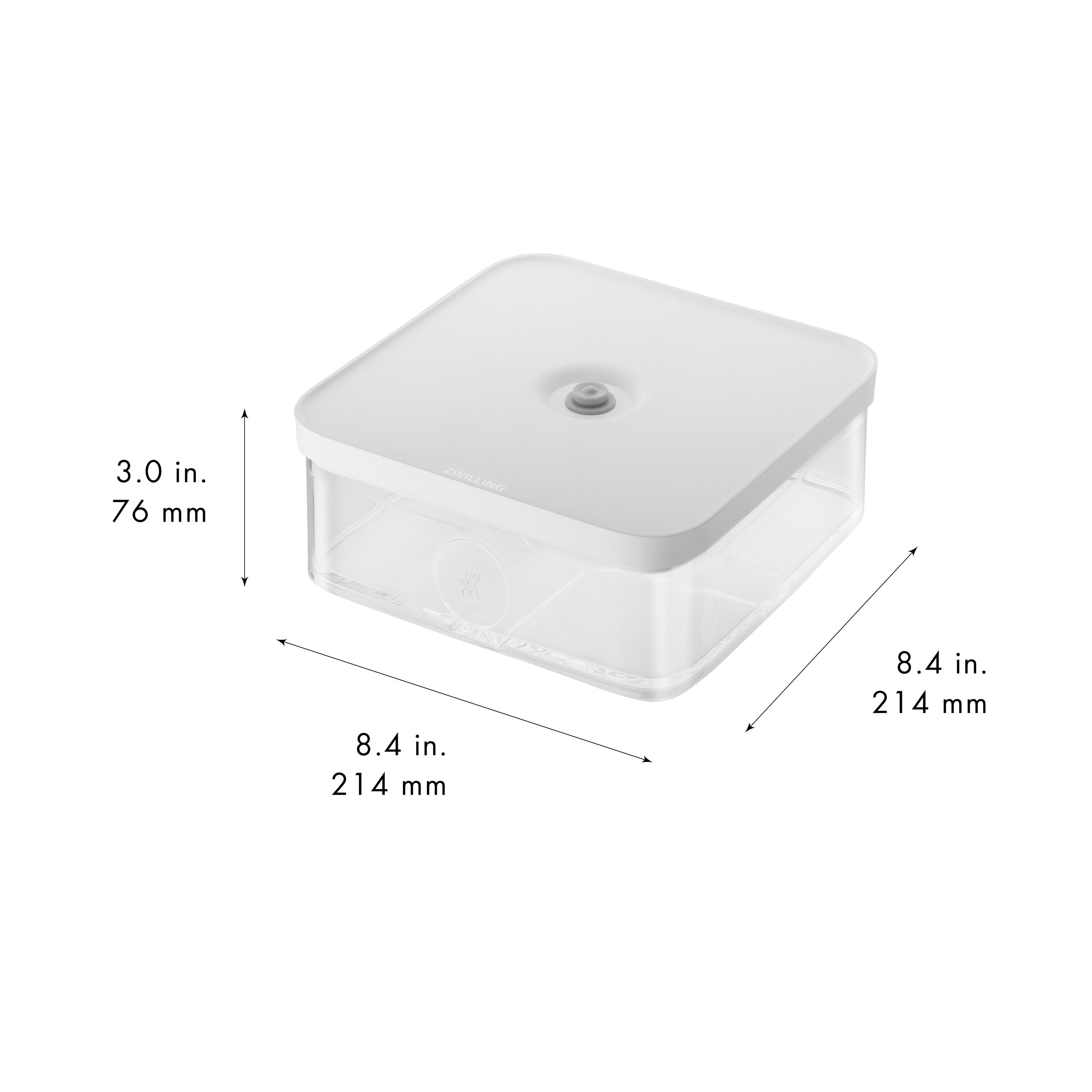 ZWILLING Fresh & Save CUBE Cube Box L / 21 cm, Transparent-White-Food Storage-DECOROLALA
