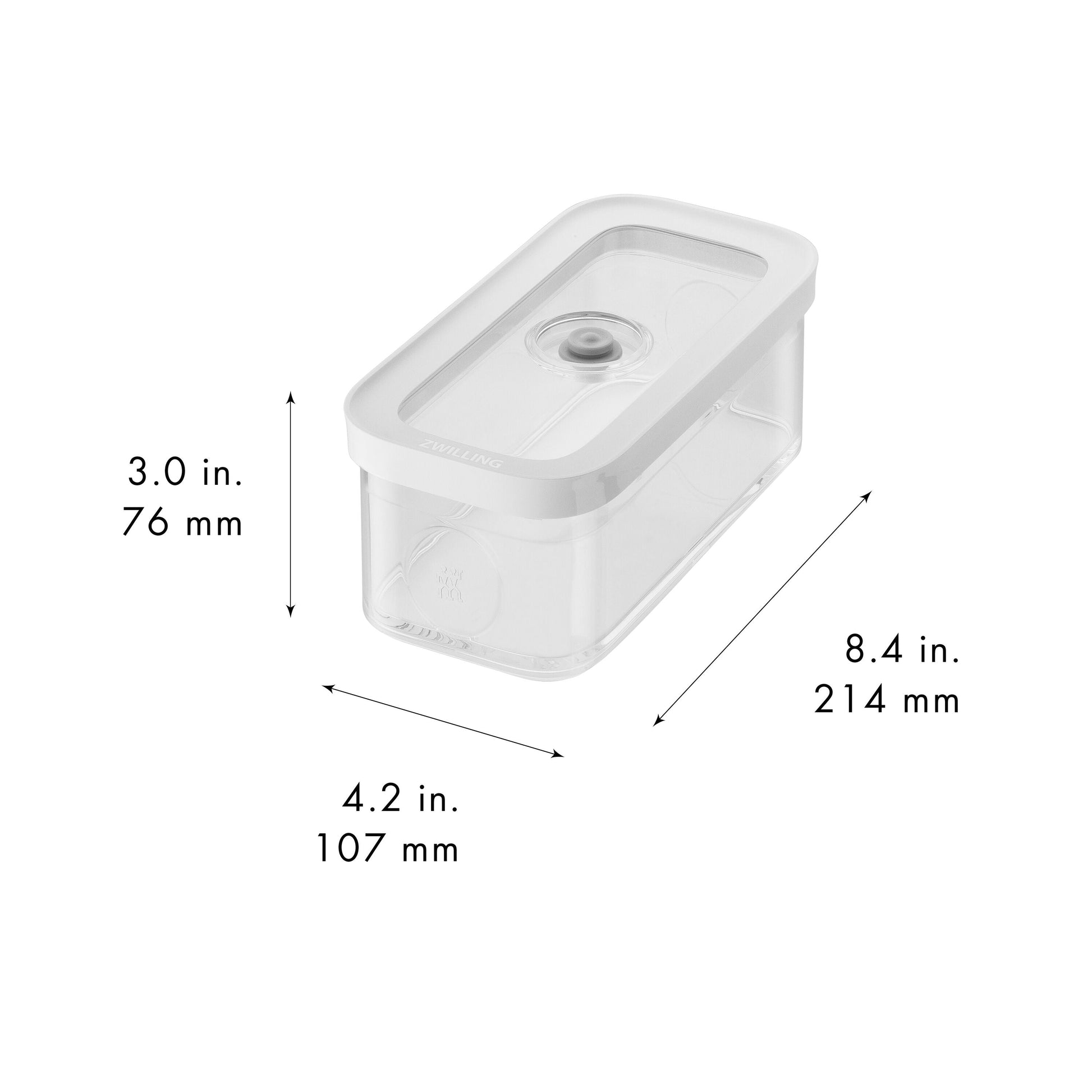 ZWILLING Fresh & Save CUBE Cube Box M / 21 cm, Transparent-White-Food Storage-DECOROLALA