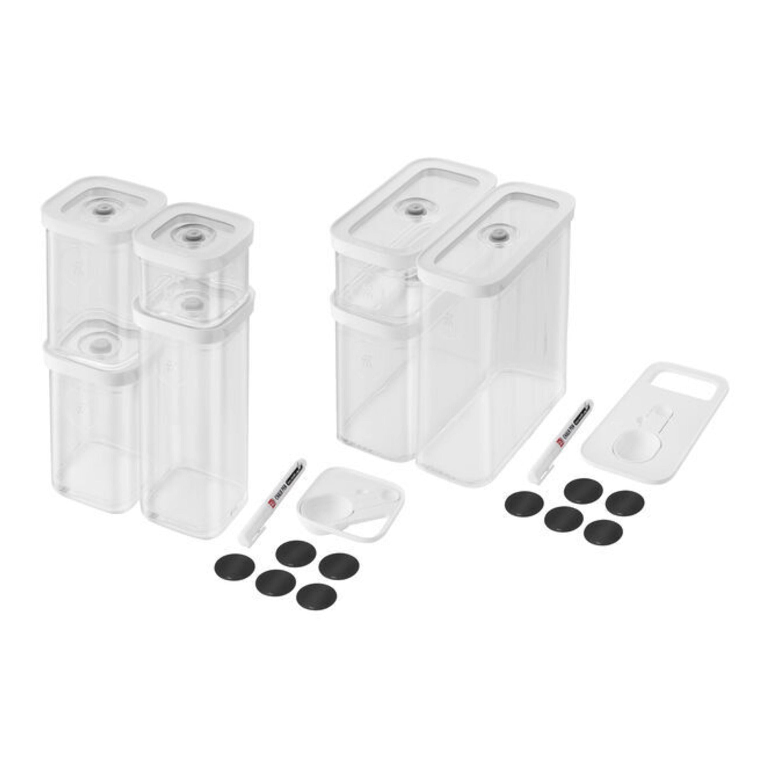 ZWILLING Fresh & Save CUBE Cube Set, 3s / 11 Piece, Transparent-White-n/a-DECOROLALA